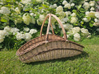 Large Wicker Trug Basket With Two Handles