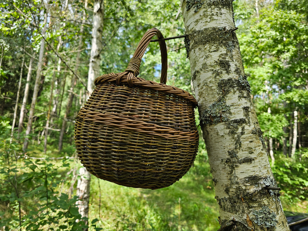 Round Wicker Storage Basket