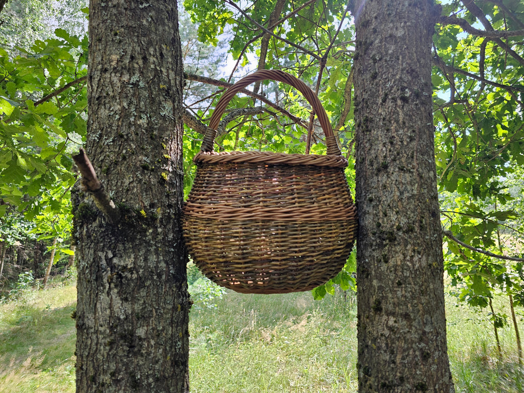 Round Wicker Storage Basket