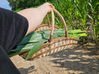 Large Wicker Trug Basket With Two Handles