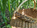 Round Wicker Basket with Handle