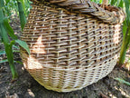 Round Wicker Basket with Handle
