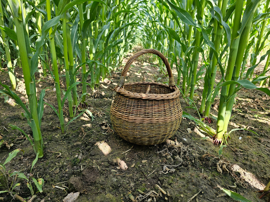 Round Wicker Storage Basket