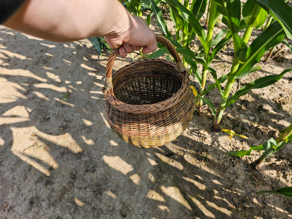 Round Wicker Storage Basket