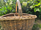 Wicker Picnic Basket with Divider