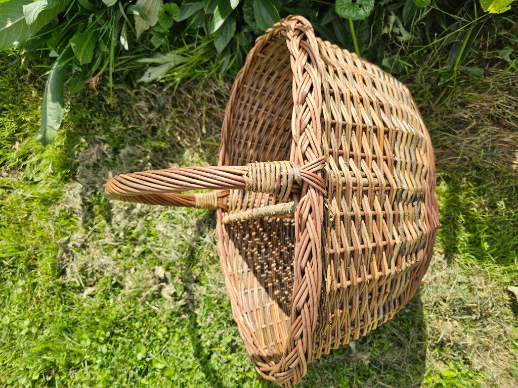 Wicker Picnic Basket with Divider