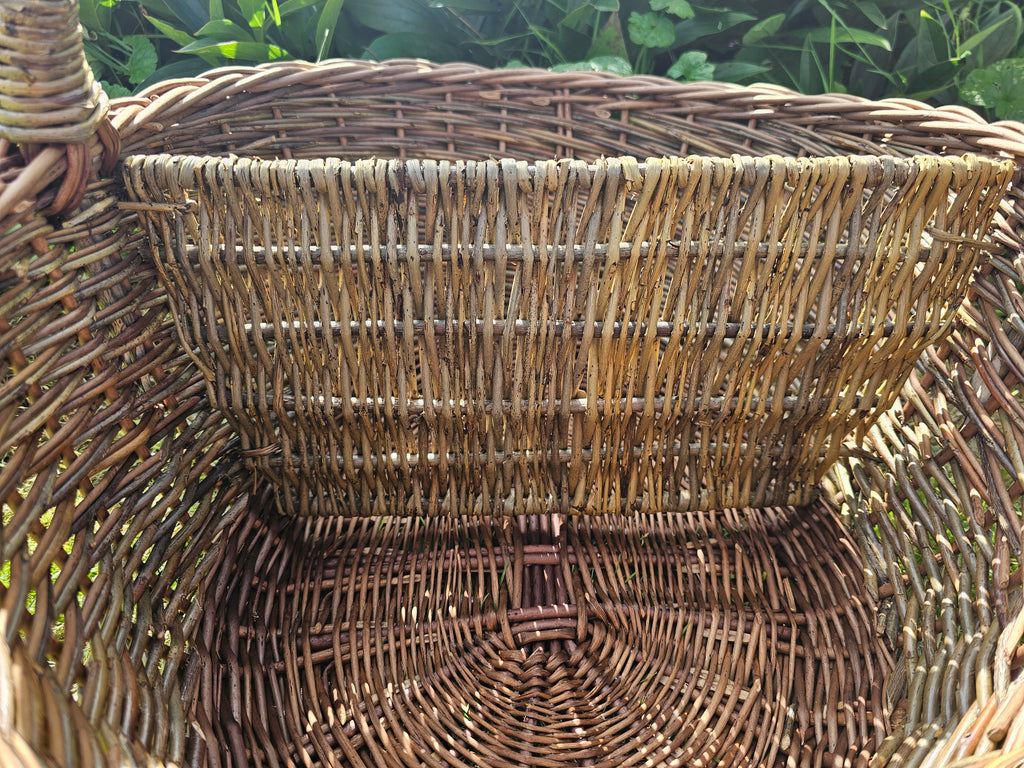 Wicker Picnic Basket with Divider