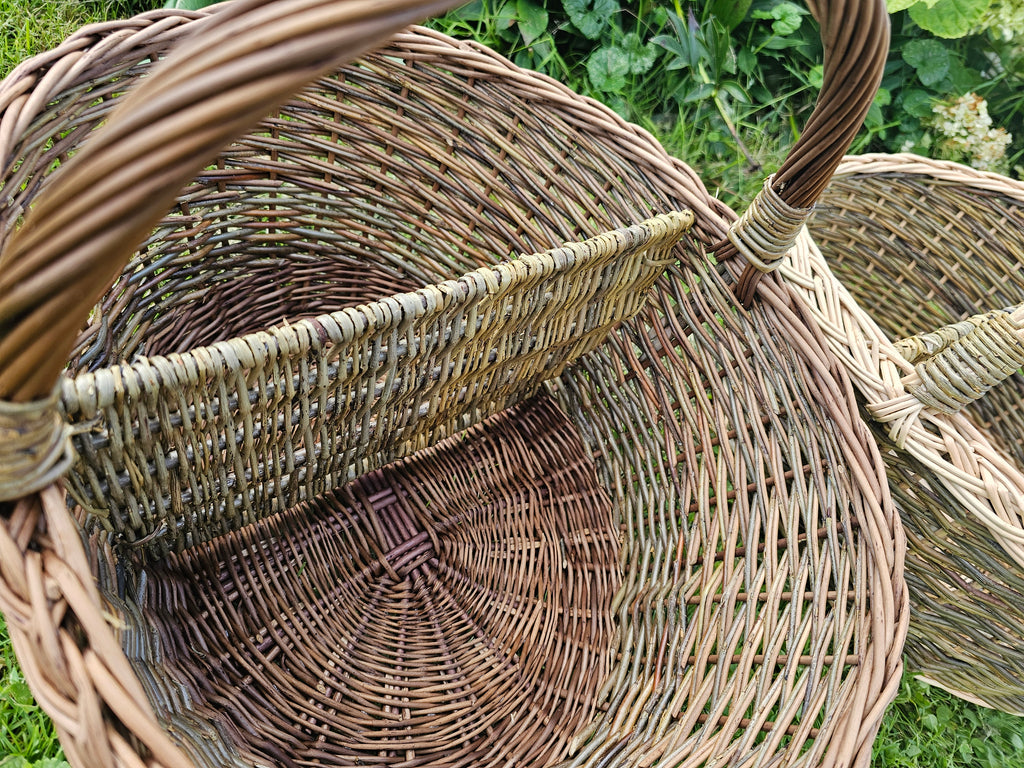 Wicker Picnic Basket with Divider
