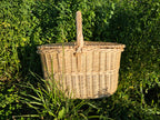 Wicker Picnic Hamper with Lid