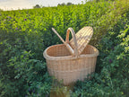 Wicker Picnic Hamper with Lid