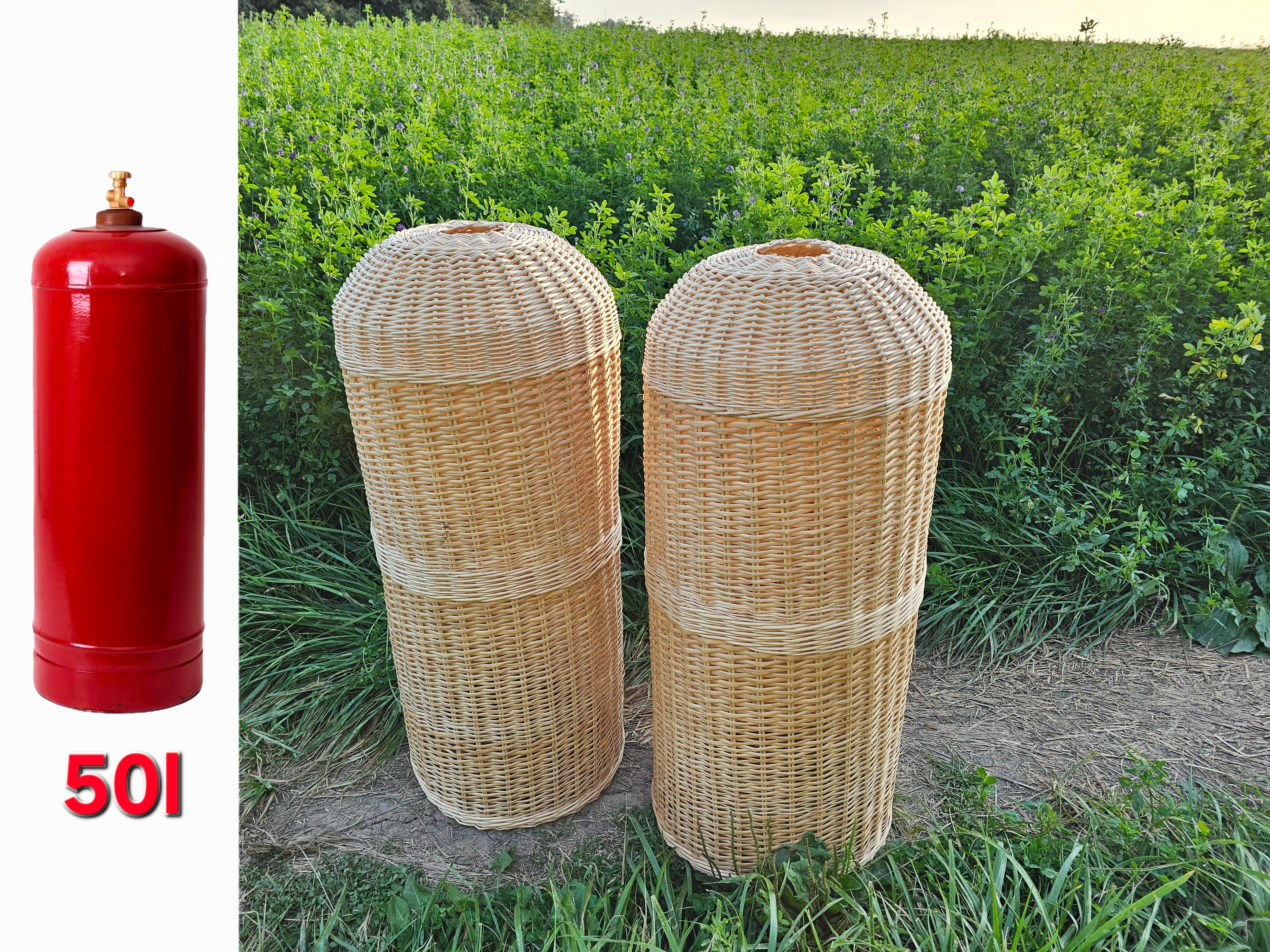 Wicker Gas Cylinder Cover