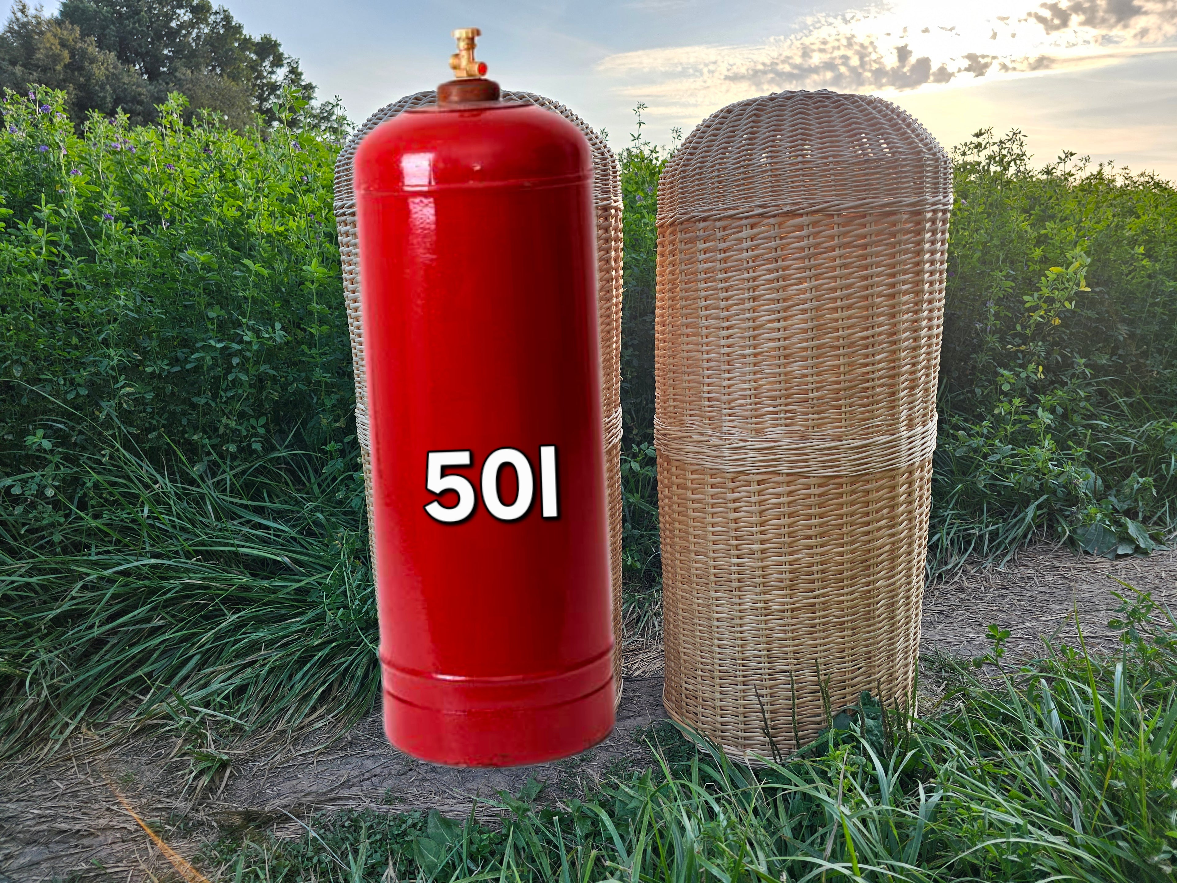 Wicker Gas Cylinder Cover