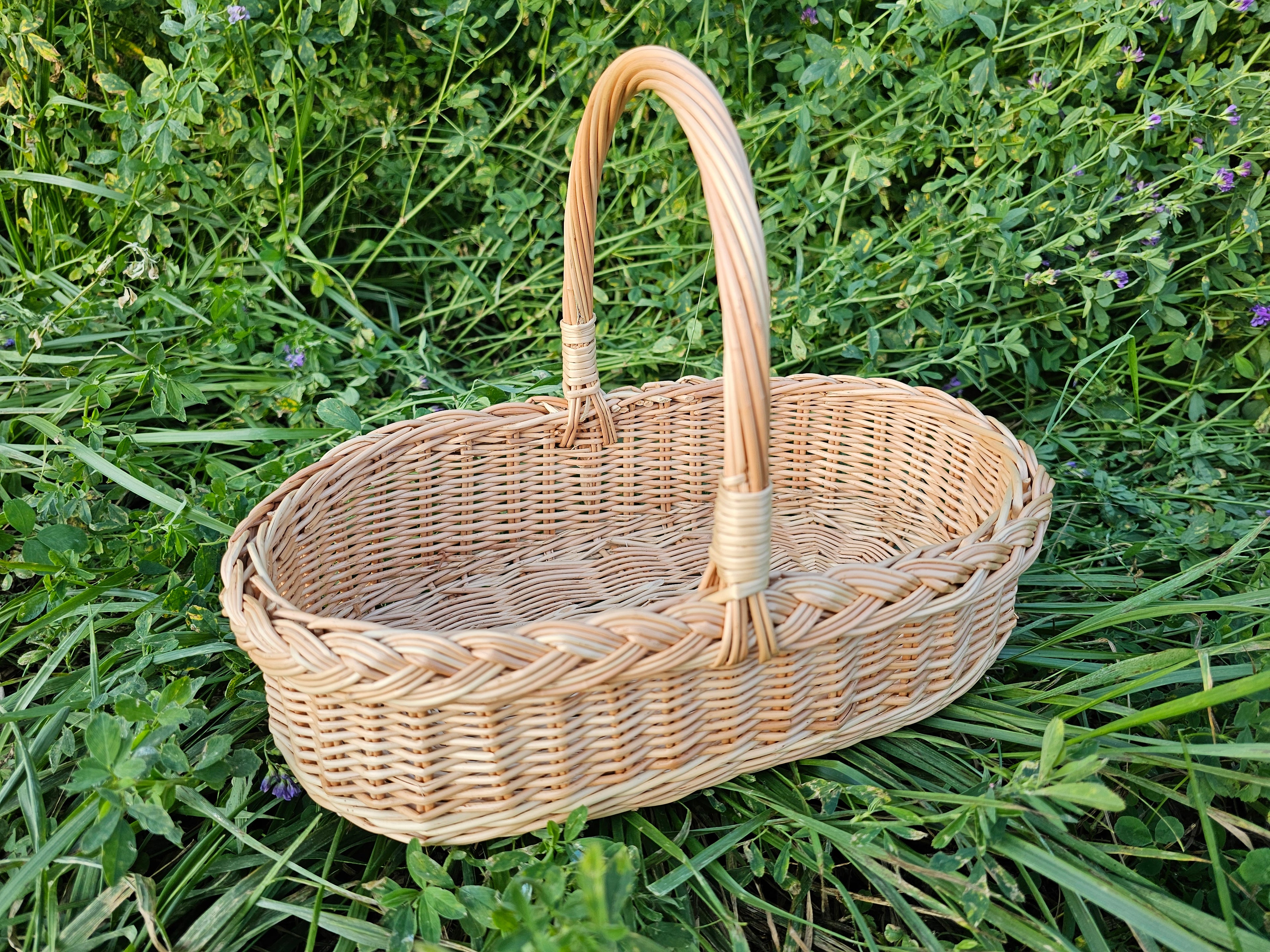 Wicker Flower Gathering Trug