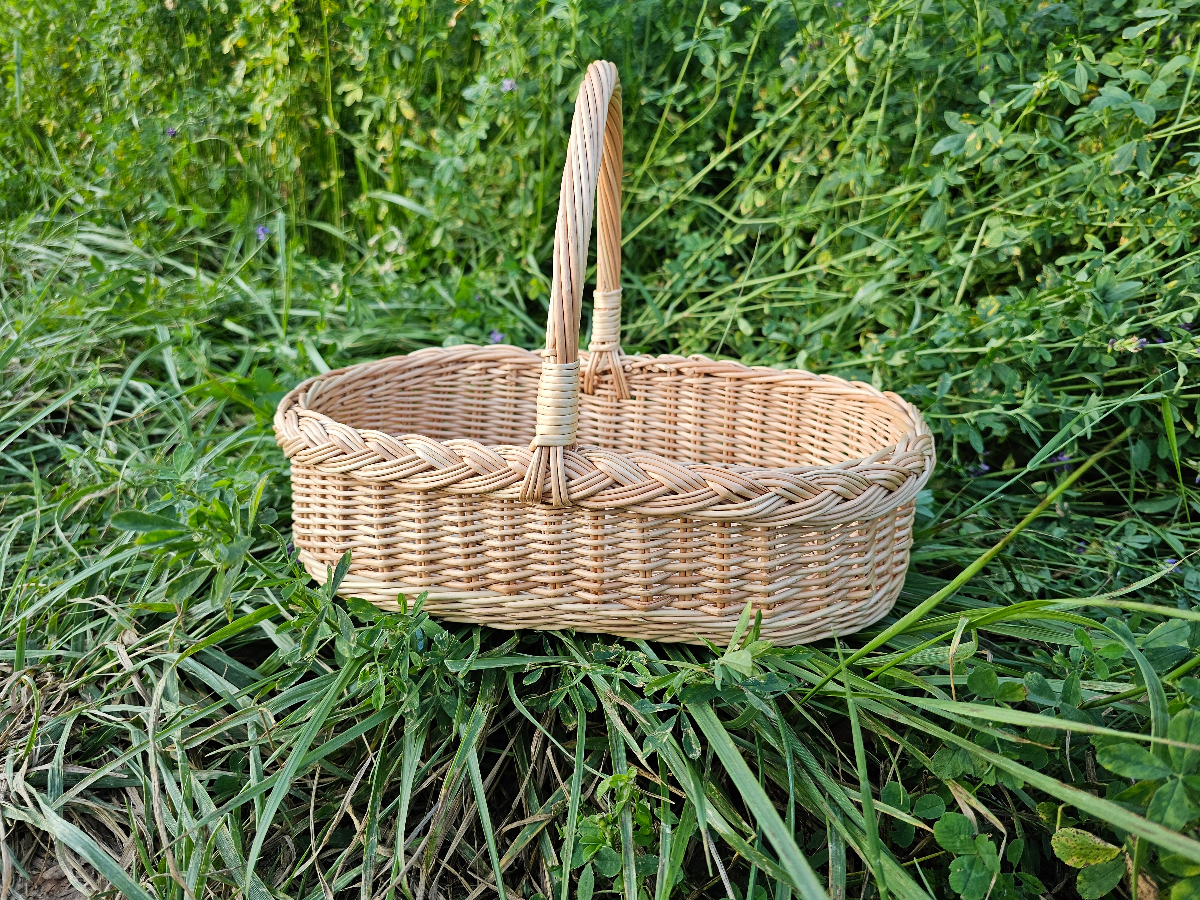 Wicker Flower Gathering Trug