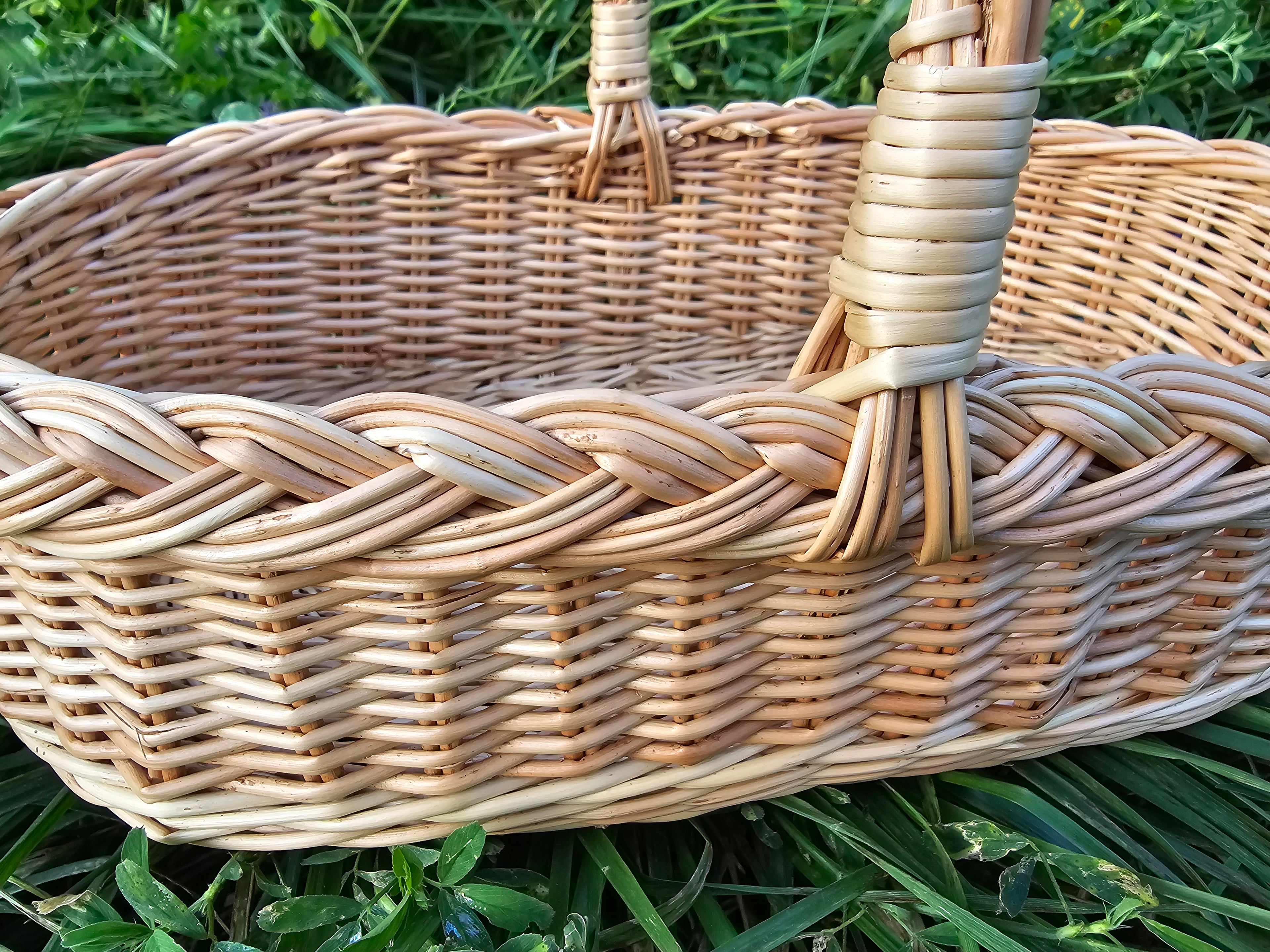 Wicker Flower Gathering Trug