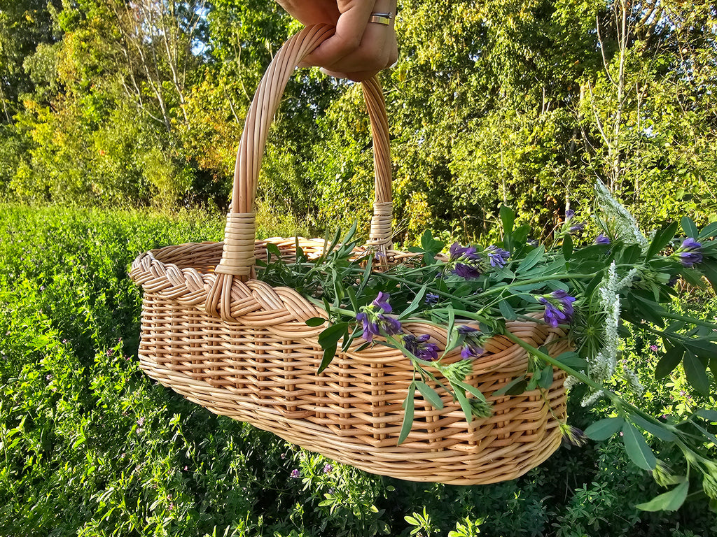 Wicker Flower Gathering Trug