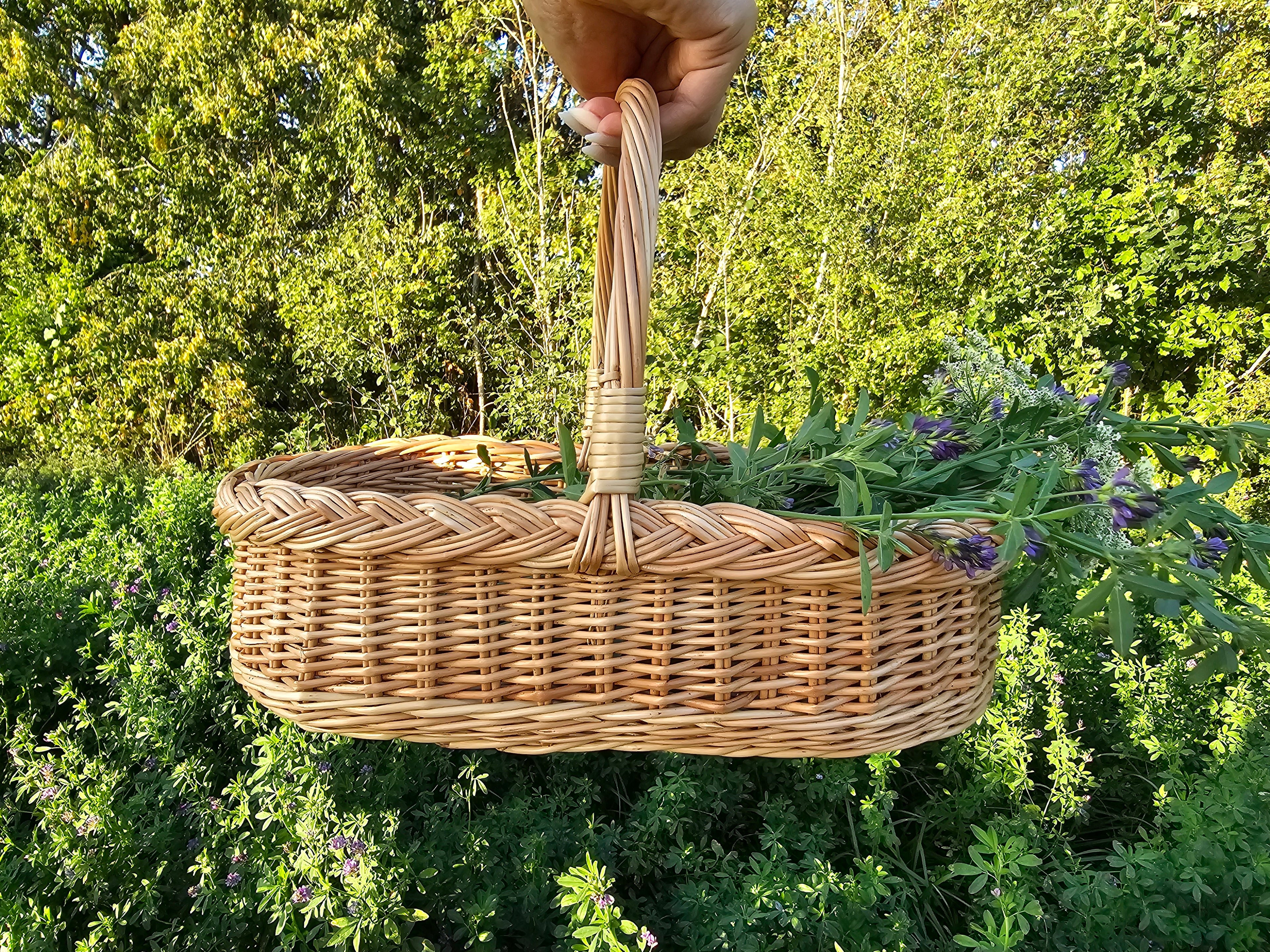 Wicker Flower Gathering Trug