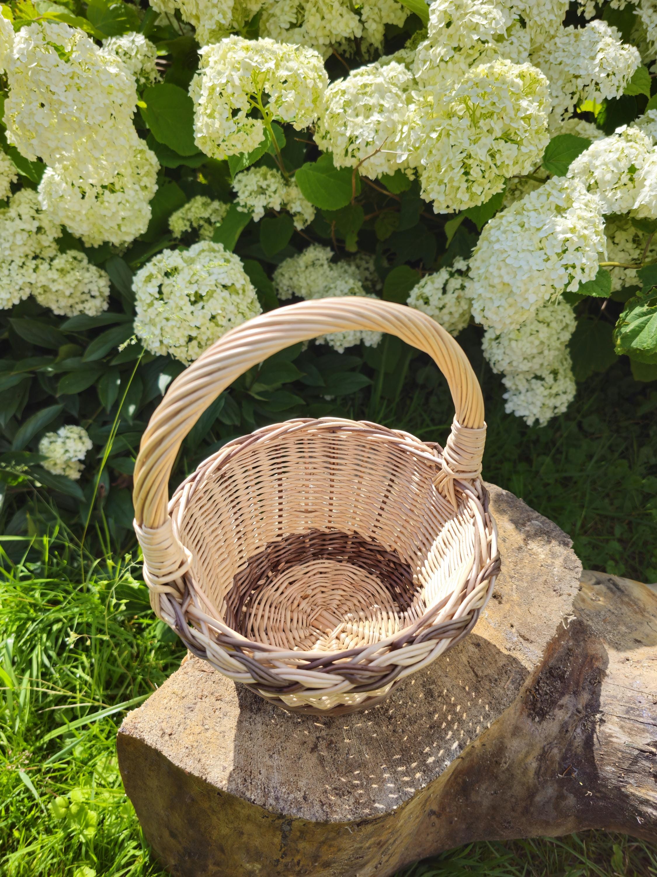 Small Rustic Decorative Wicker Basket