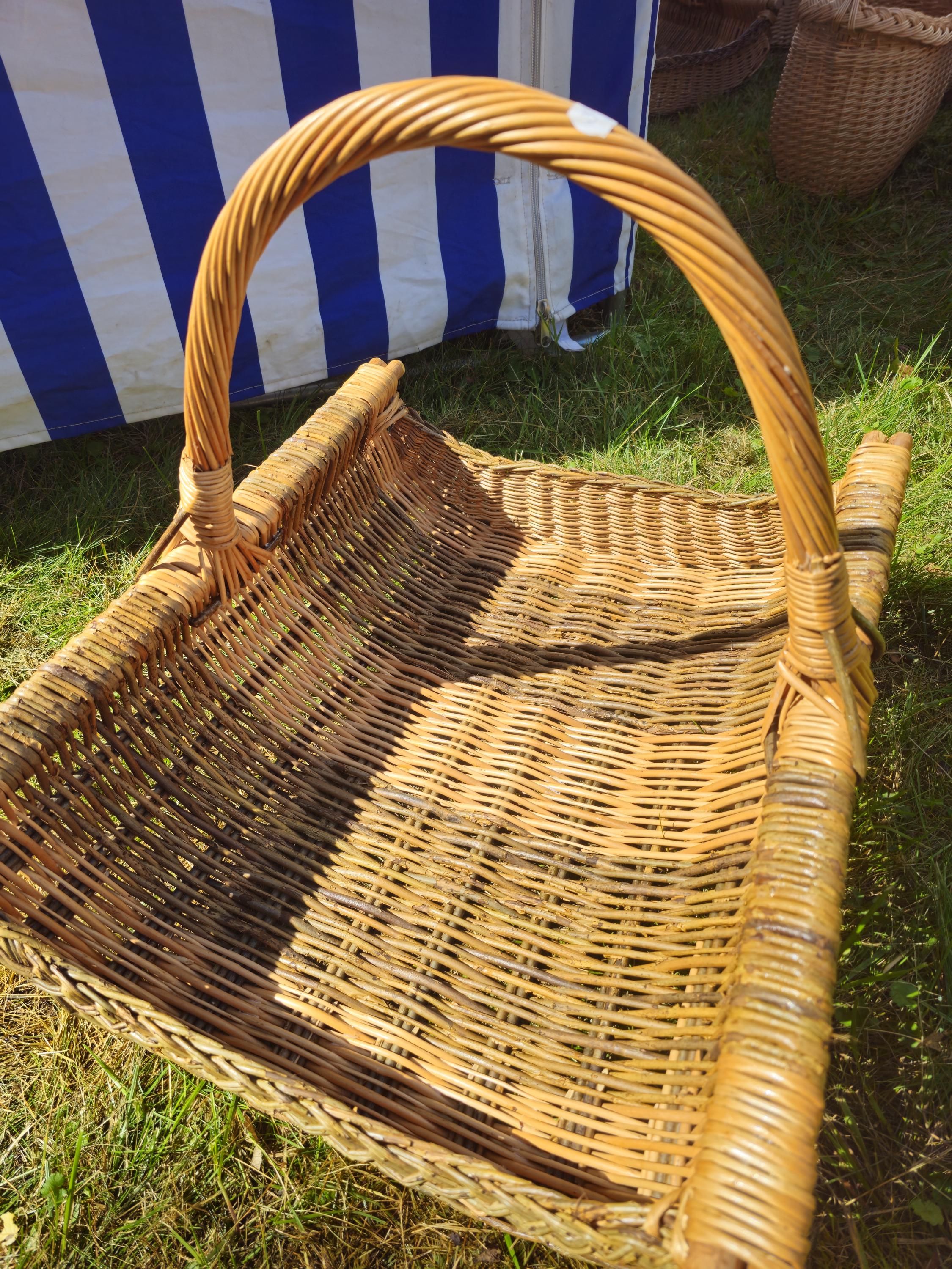 Extra-Large Rustic Wicker Harvest Basket