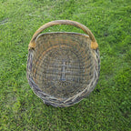 Handwoven Unpeeled Wicker Basket