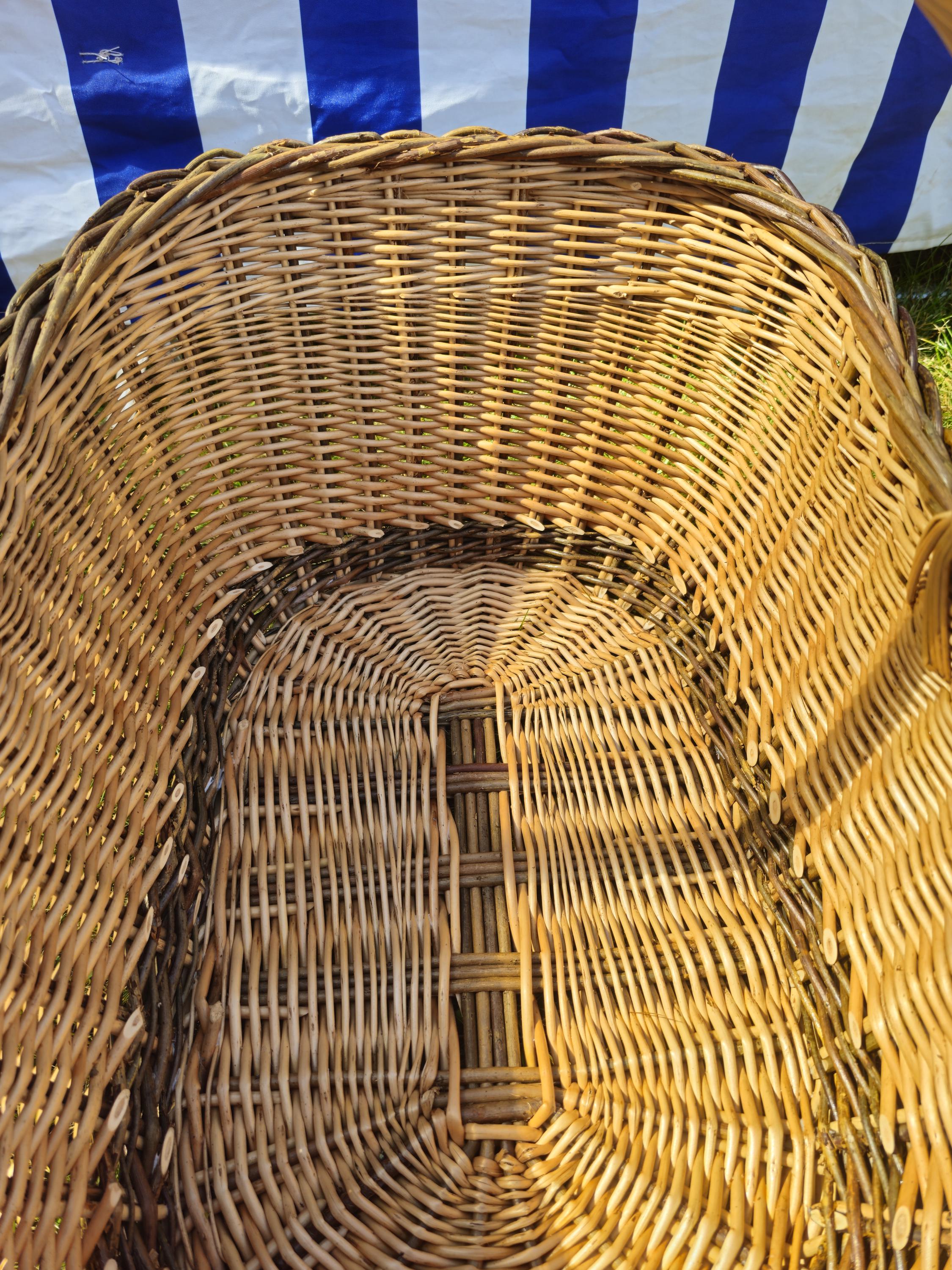 Extra Large Handwoven Wicker Basket