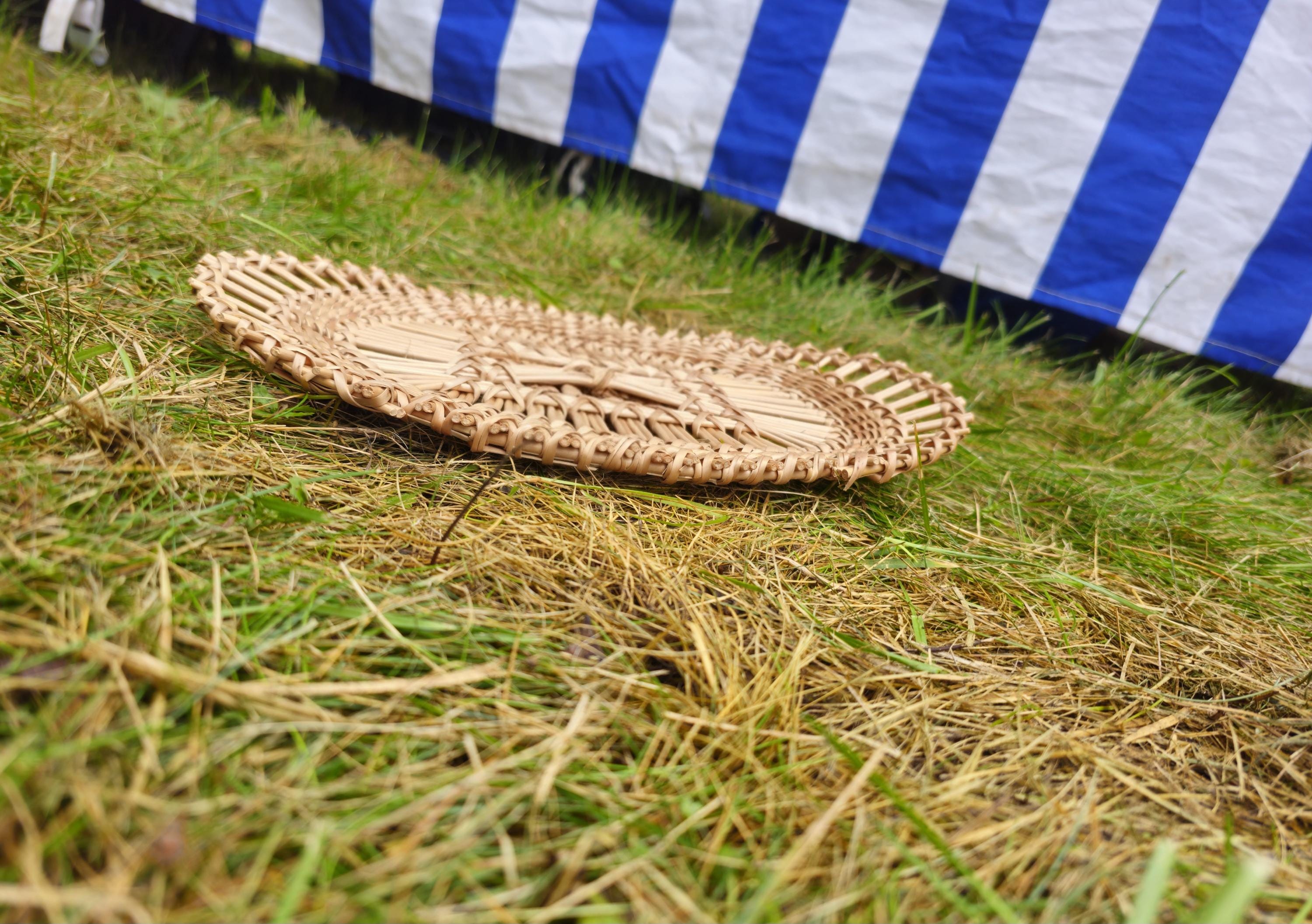 Oval Wicker Tray