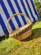 Wicker Basket with Sturdy Handle