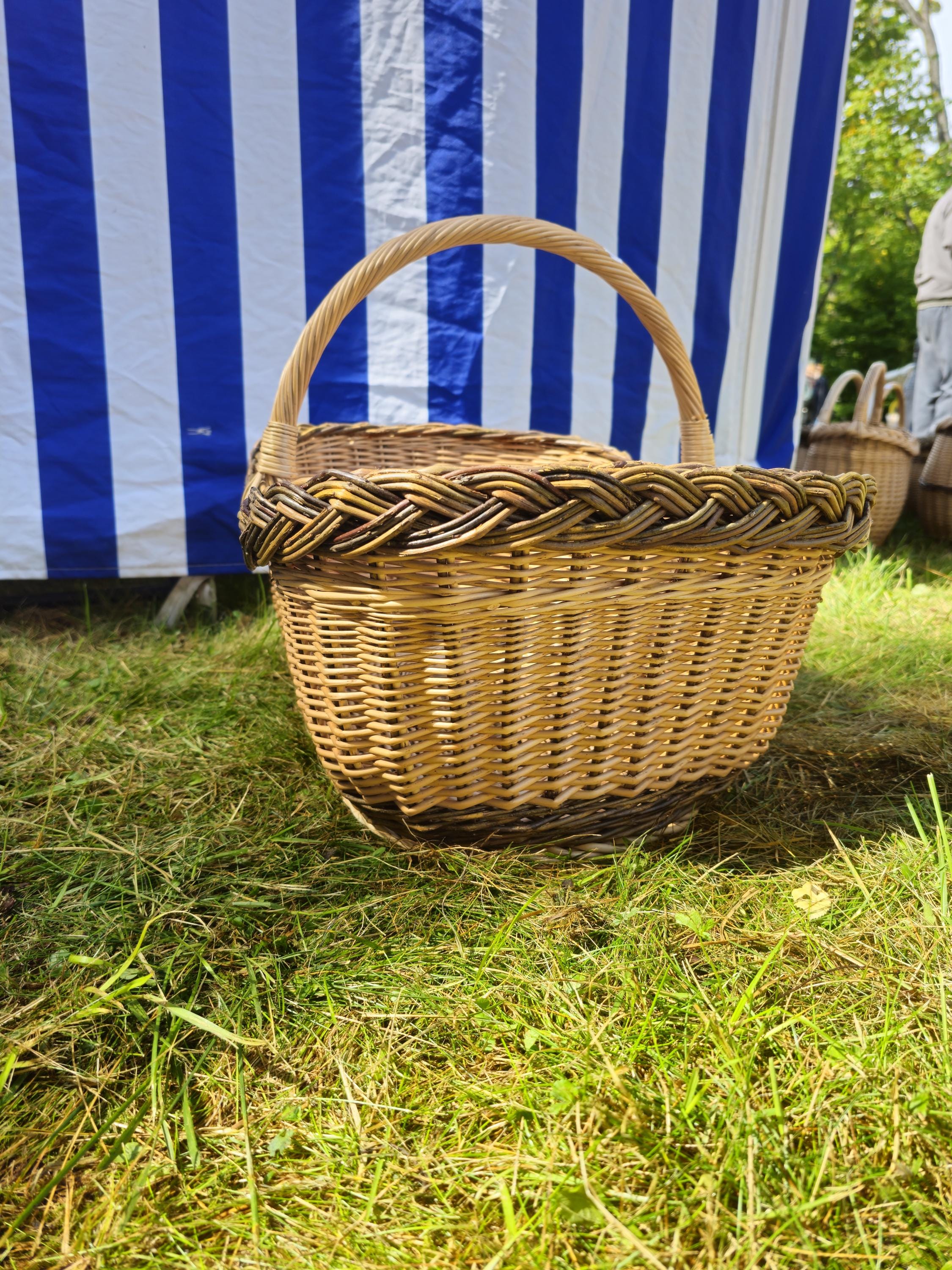 Extra Large Handwoven Wicker Basket