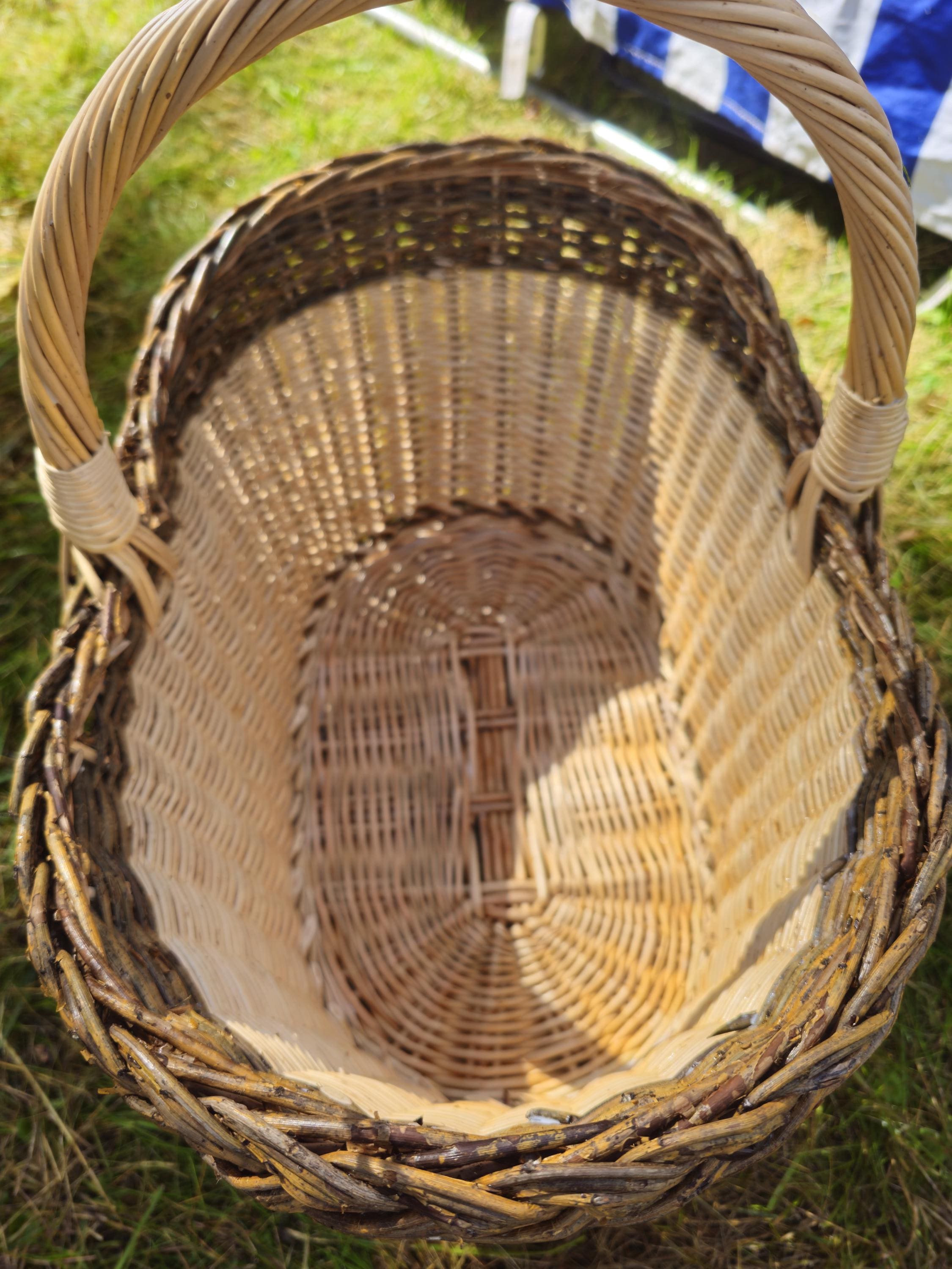 Handwoven Wicker Oval Basket