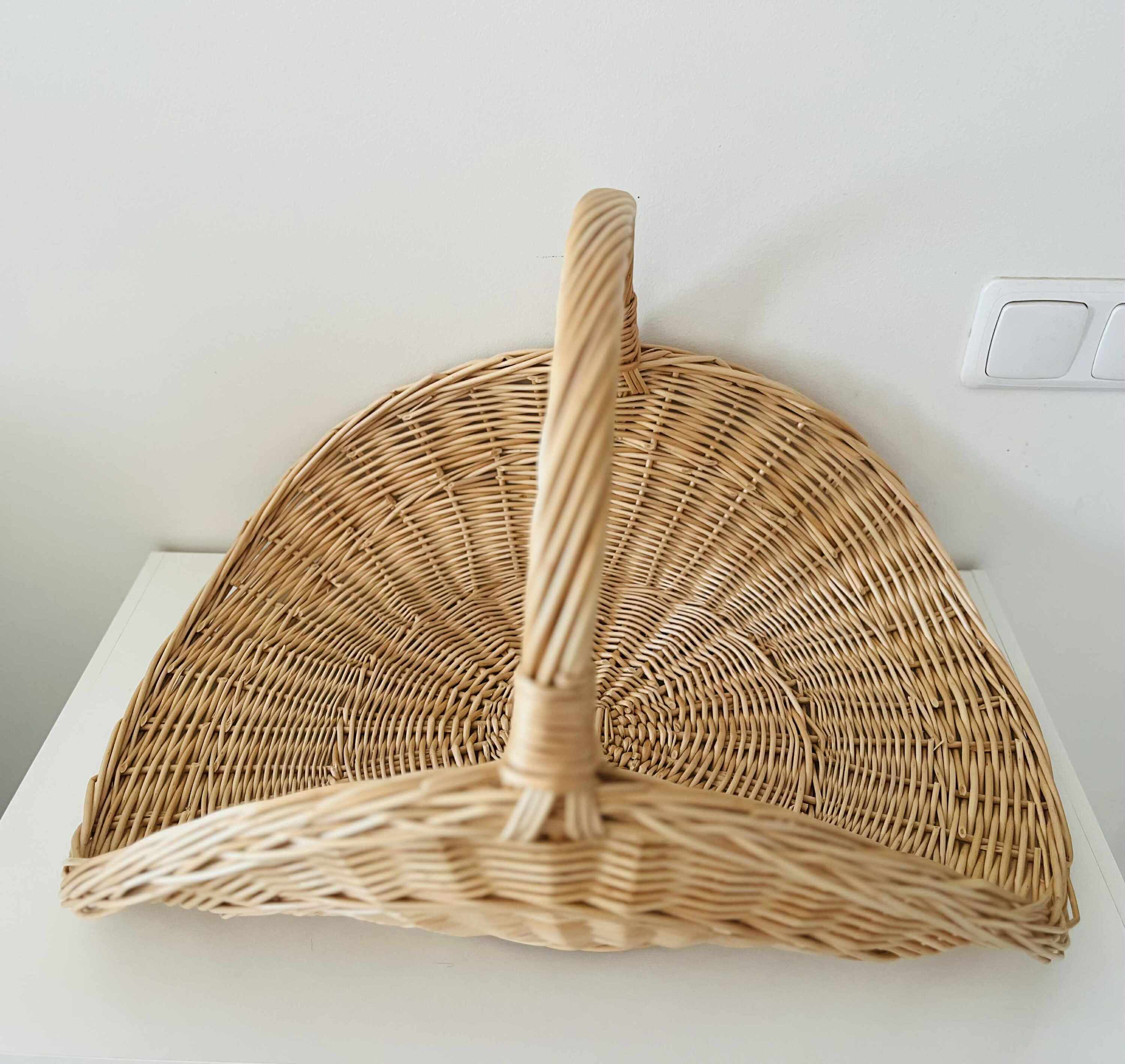 Handwoven Wicker Flower Basket
