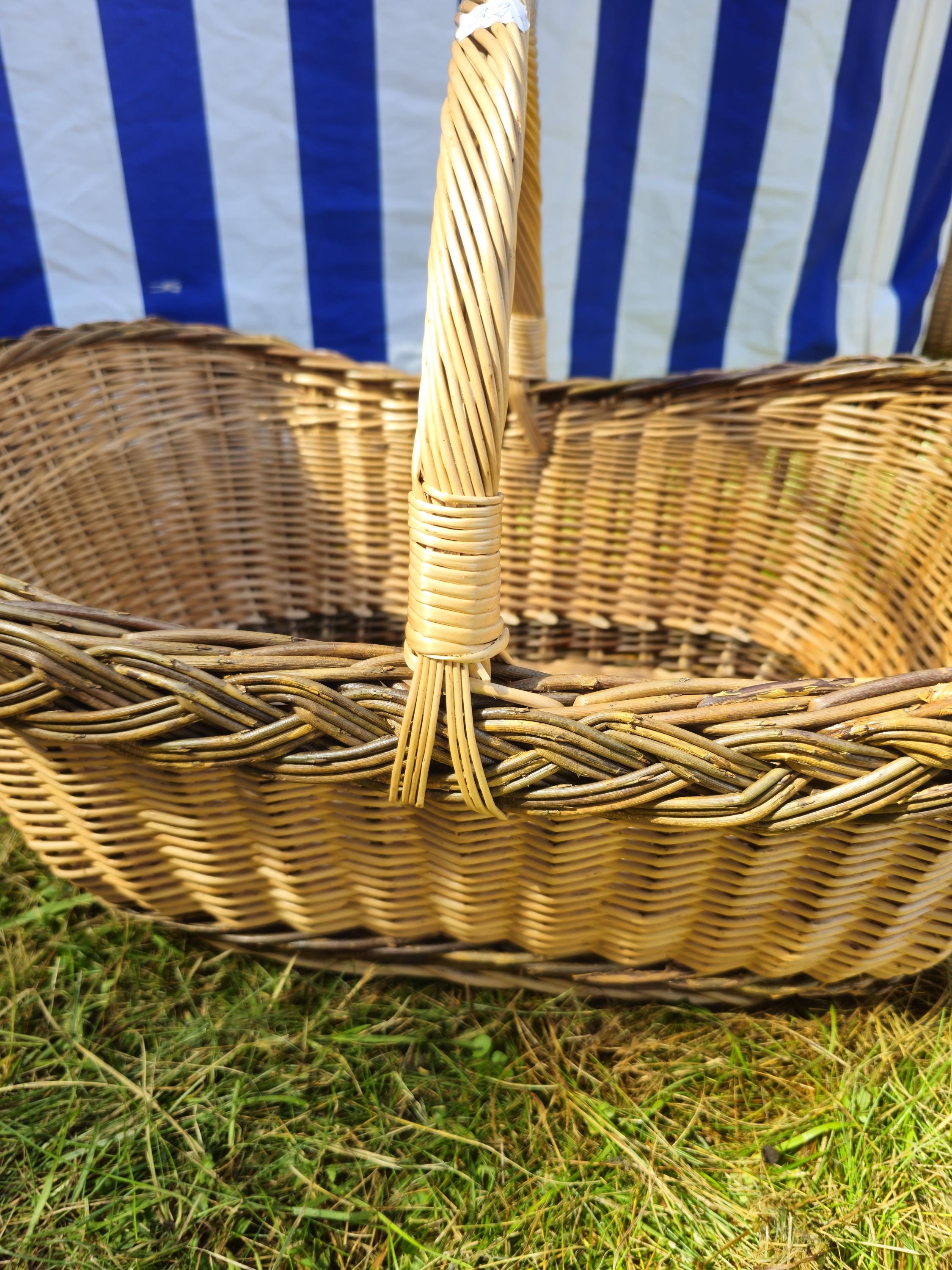 Extra Large Handwoven Wicker Basket