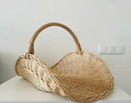 Handwoven Wicker Flower Basket