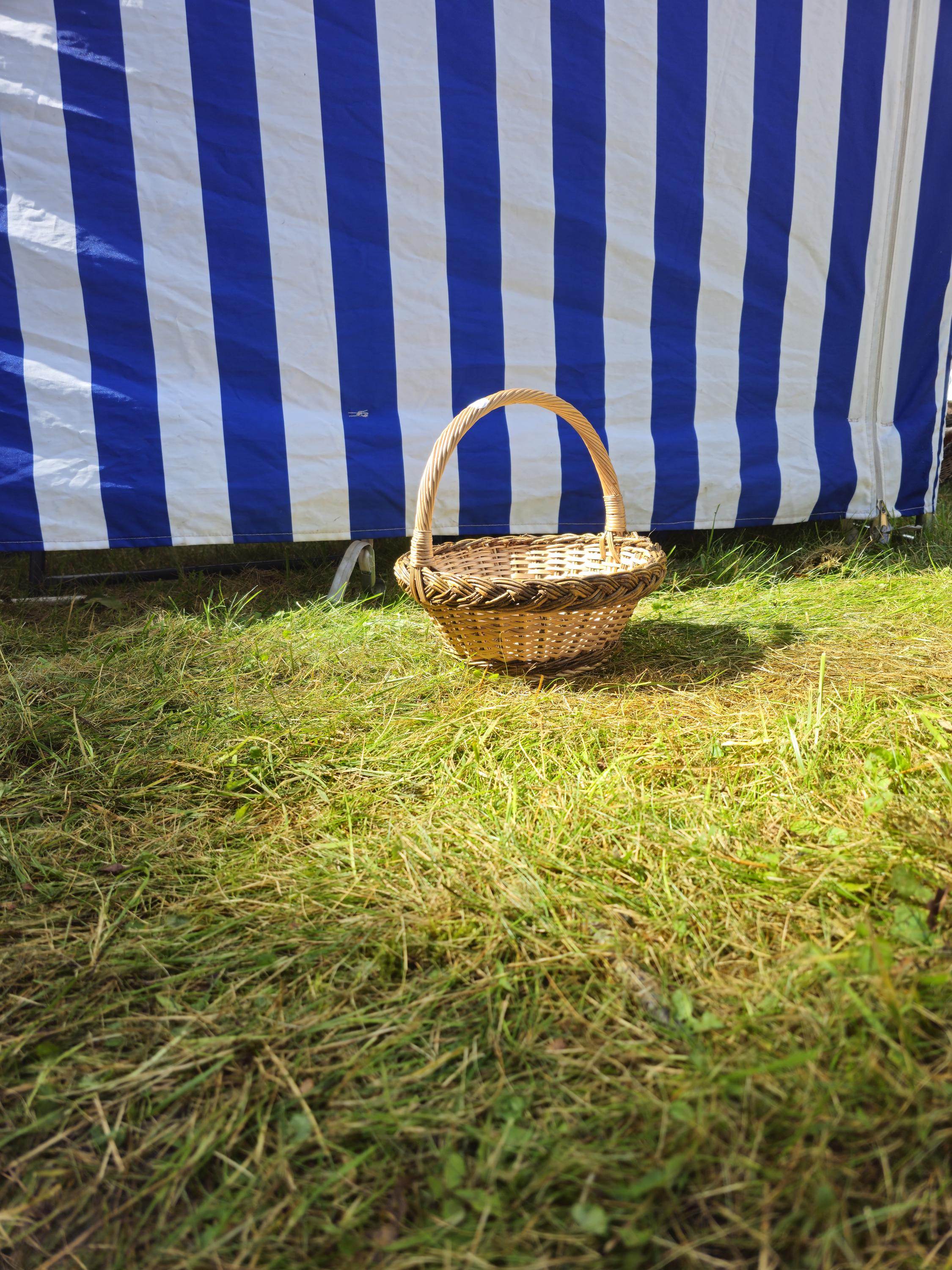 Wicker Basket with Sturdy Handle