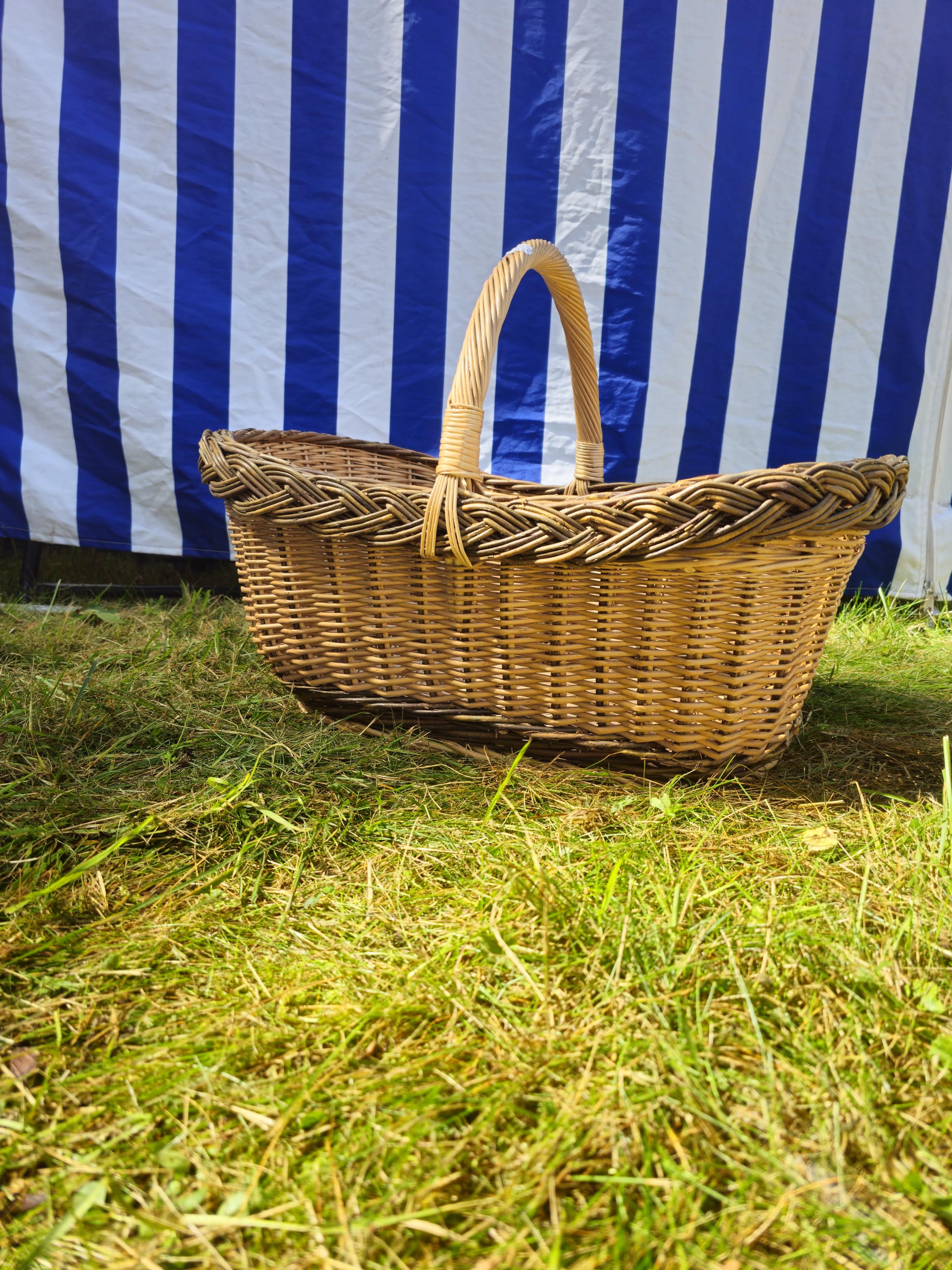 Extra Large Handwoven Wicker Basket