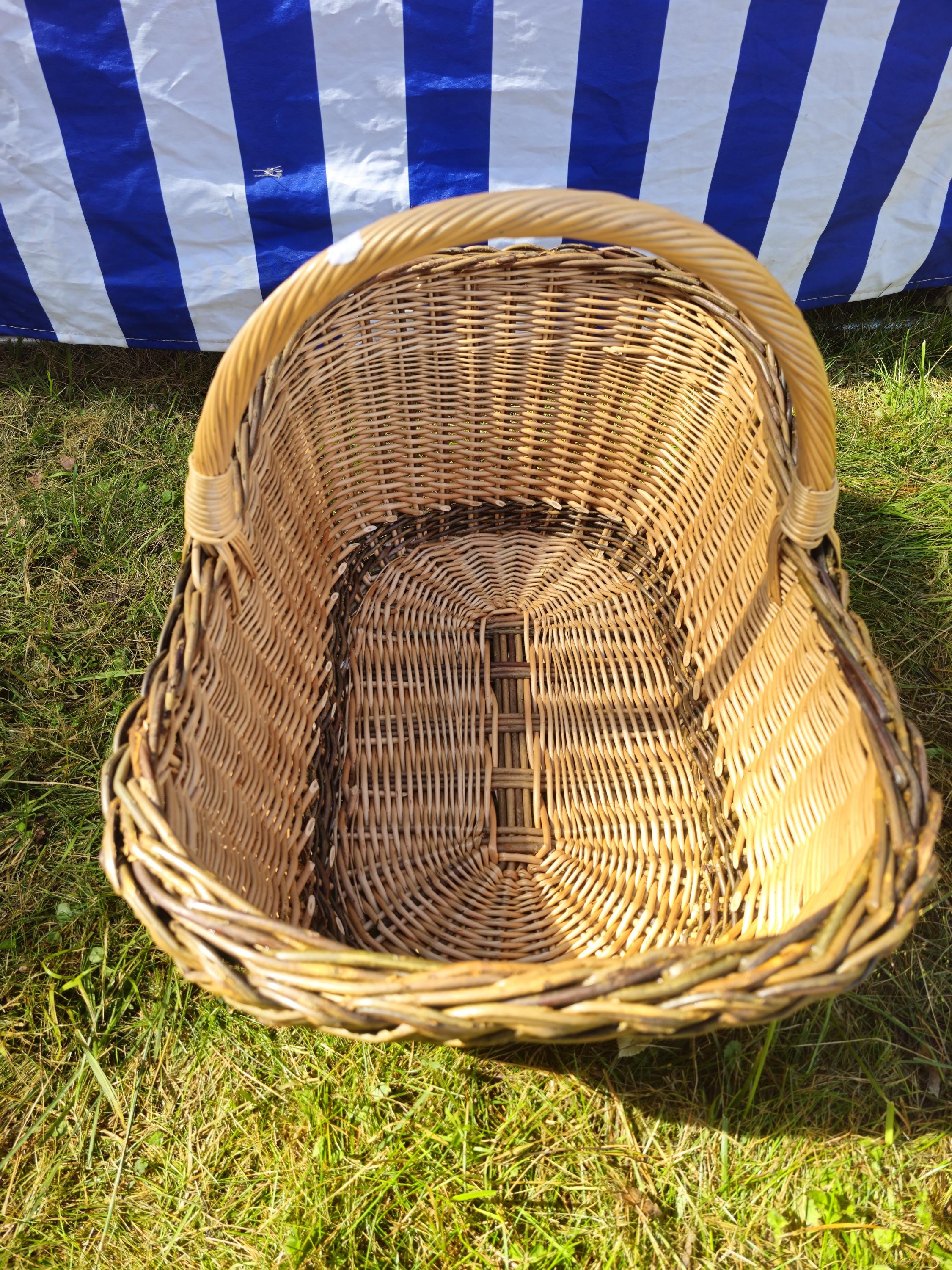 Extra Large Handwoven Wicker Basket