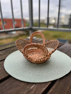 Handwoven Decorative Bowl for Bread, Fruit or Display