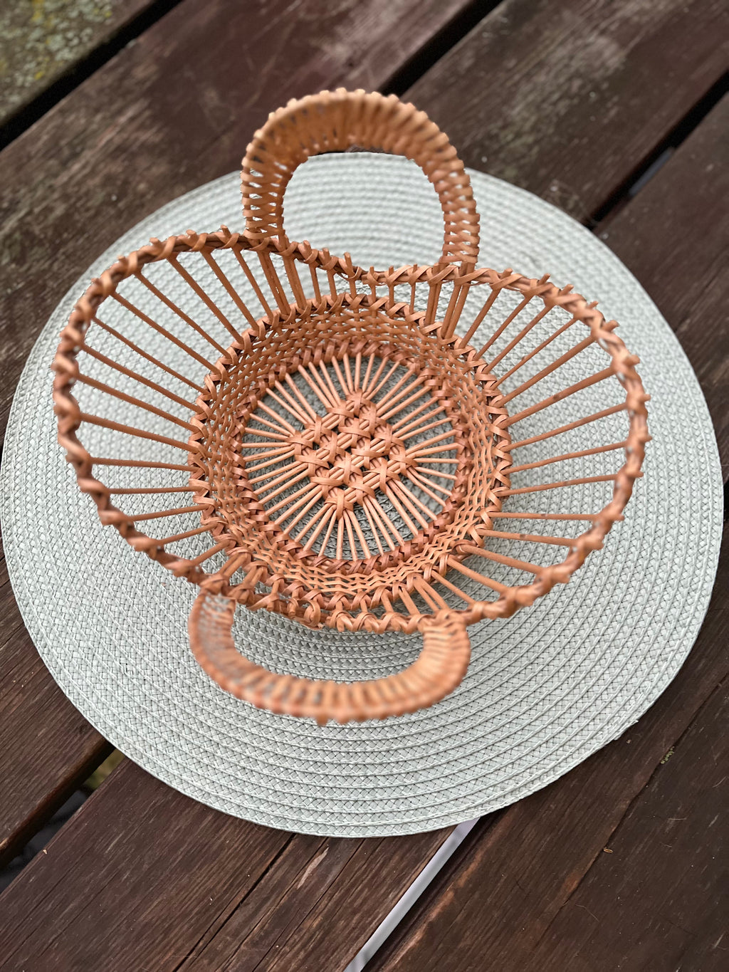 Handwoven Decorative Bowl for Bread, Fruit or Display