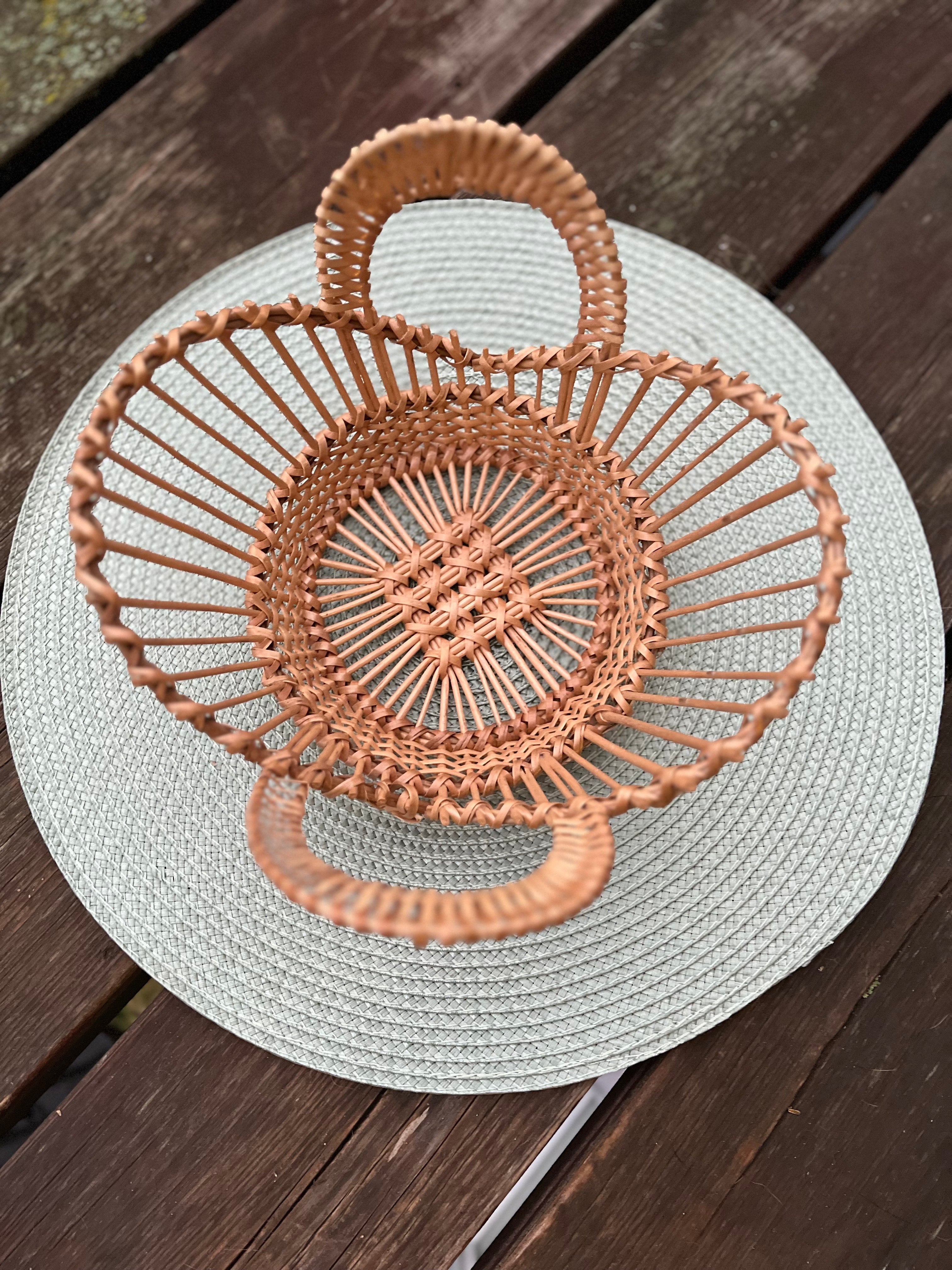 Handwoven Decorative Bowl for Bread, Fruit or Display