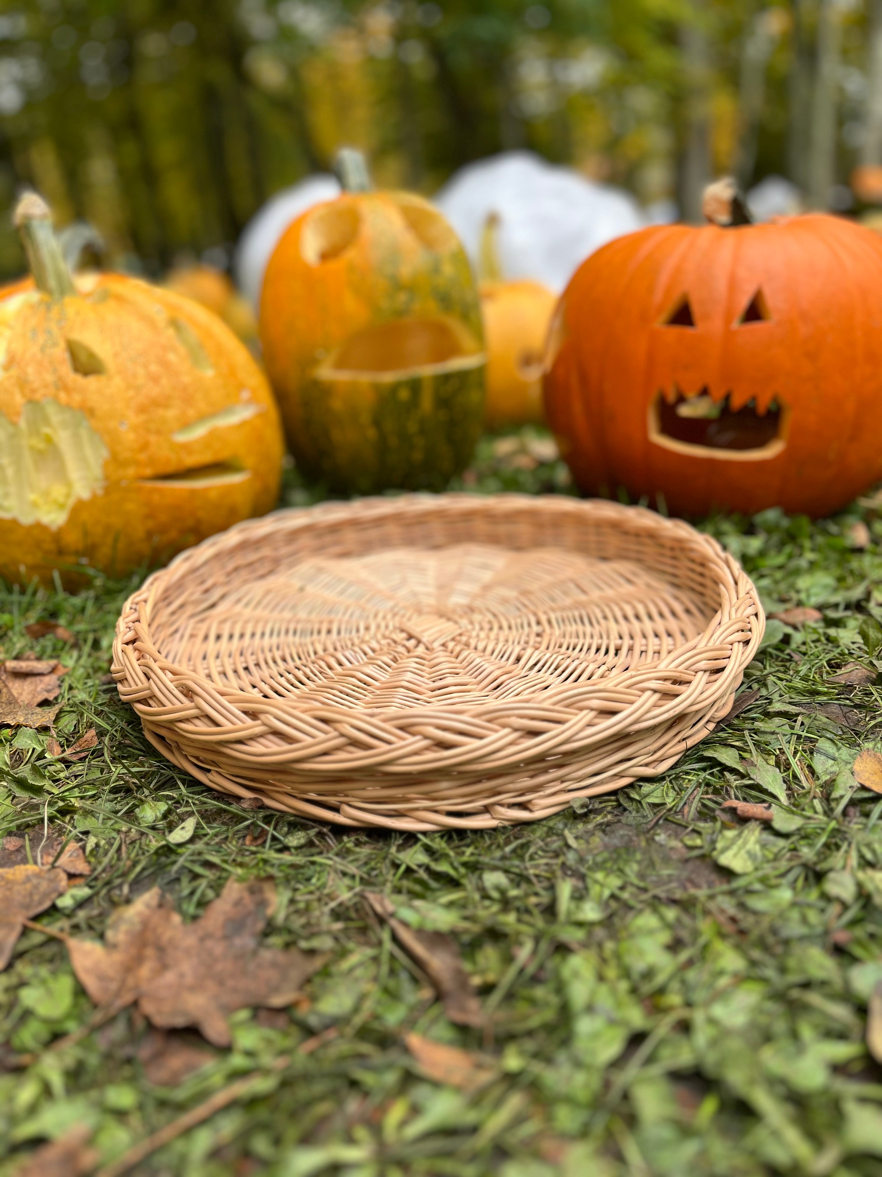 Rustic Handmade Wicker Tray