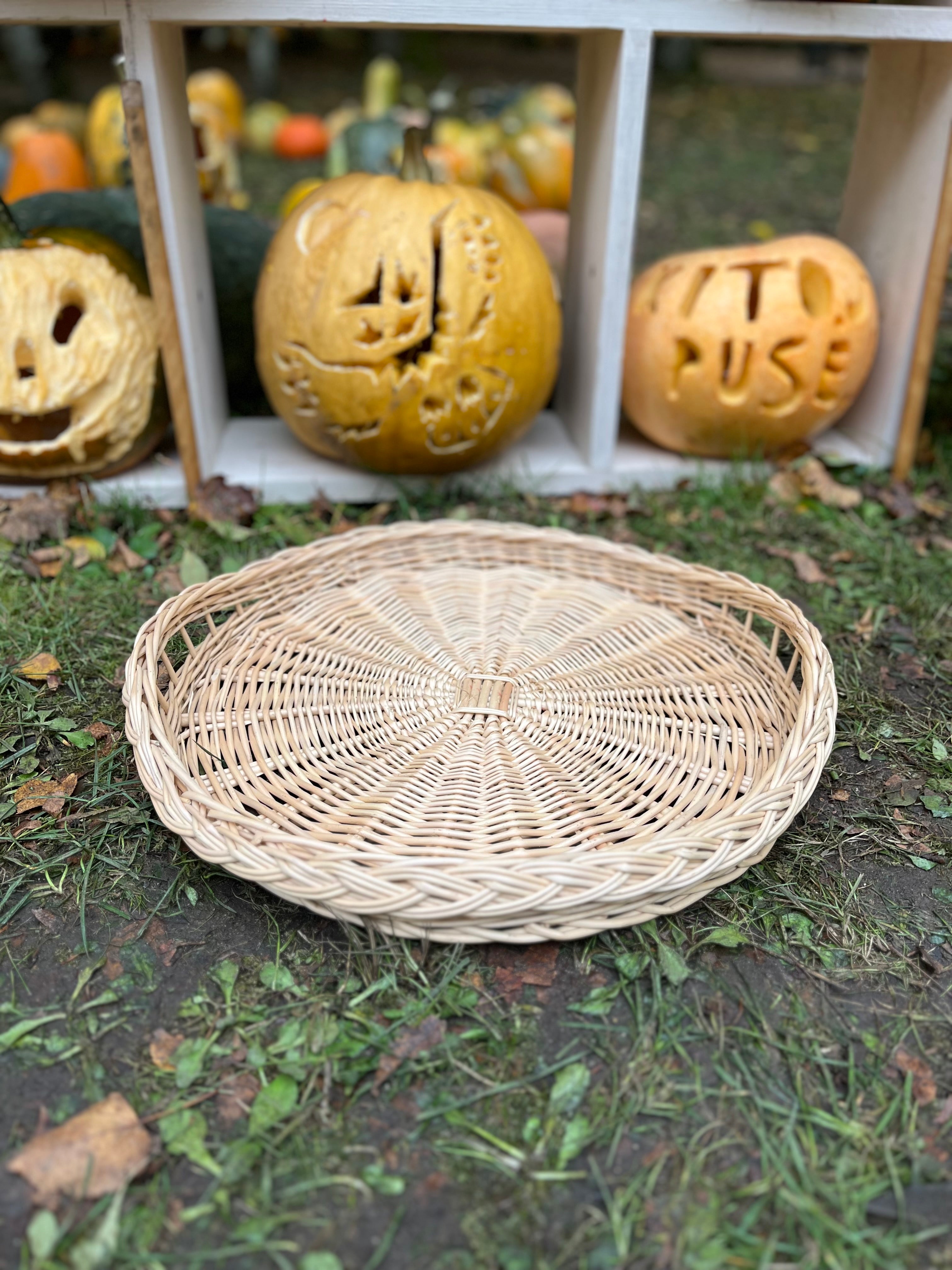 Rustic Handmade Wicker Tray
