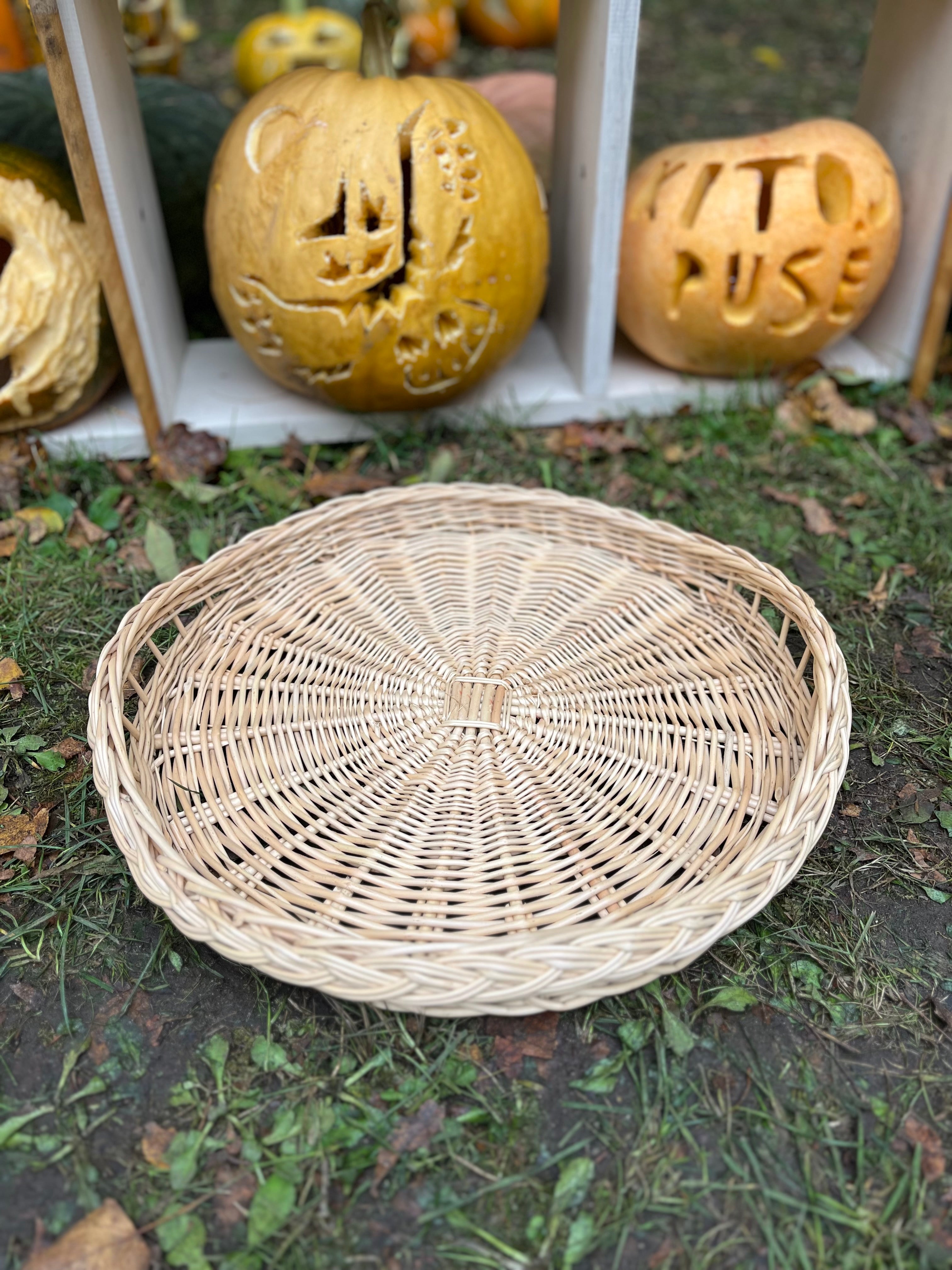 Rustic Handmade Wicker Tray