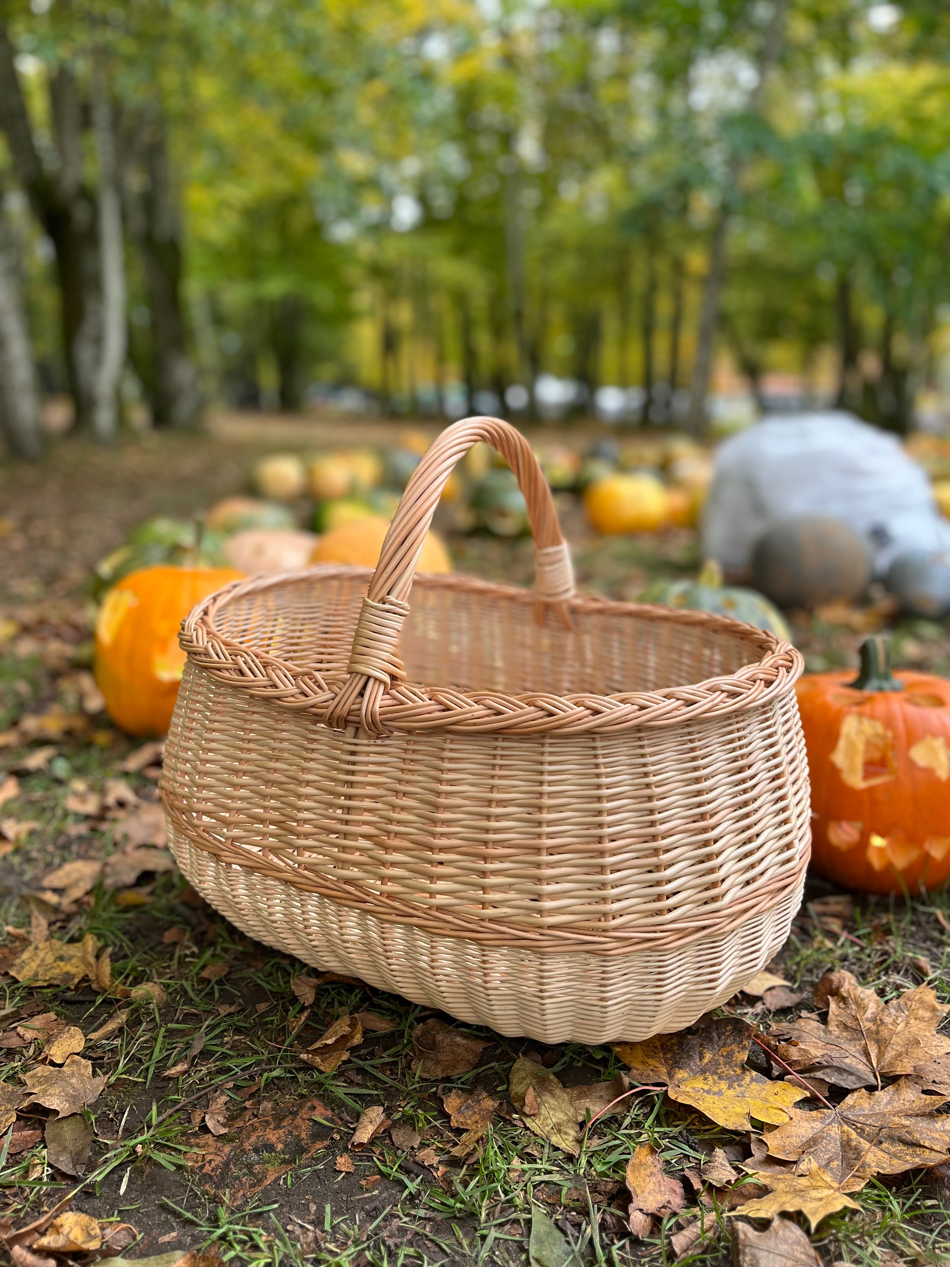 Extra Large Handwoven Wicker Basket