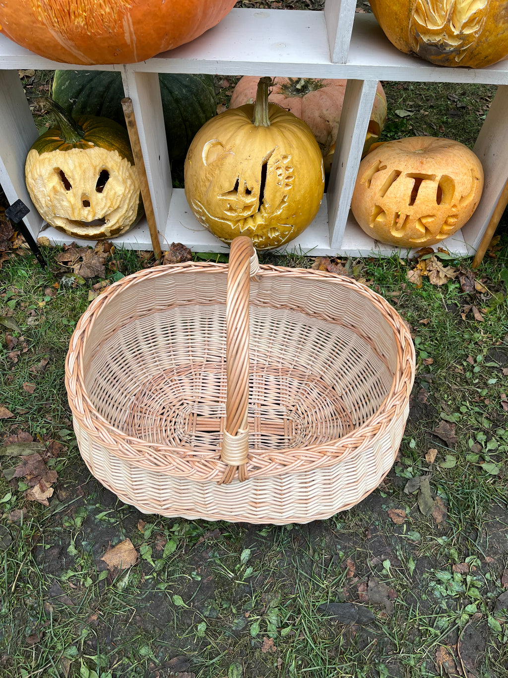 Extra Large Handwoven Wicker Basket