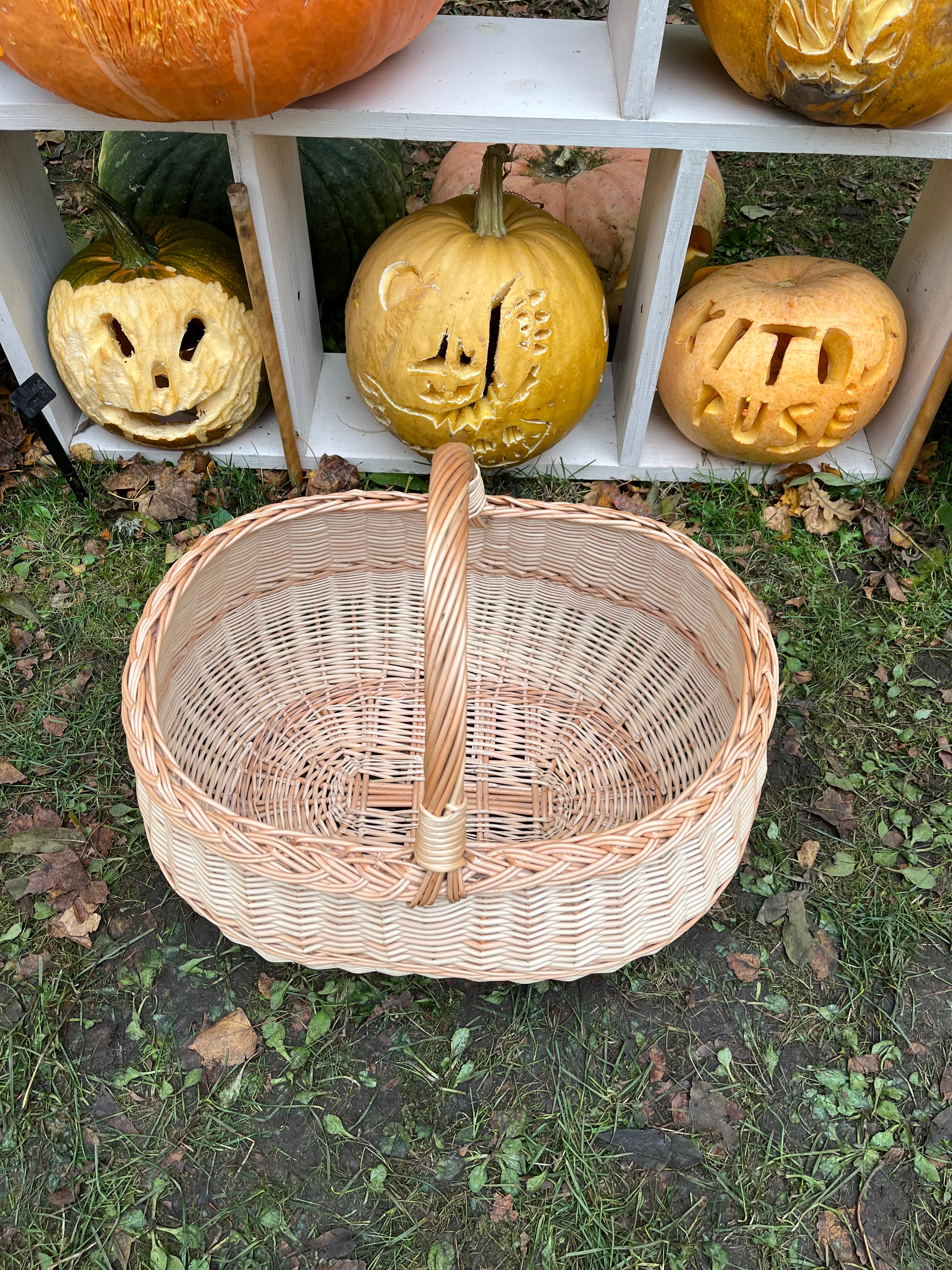 Extra Large Handwoven Wicker Basket