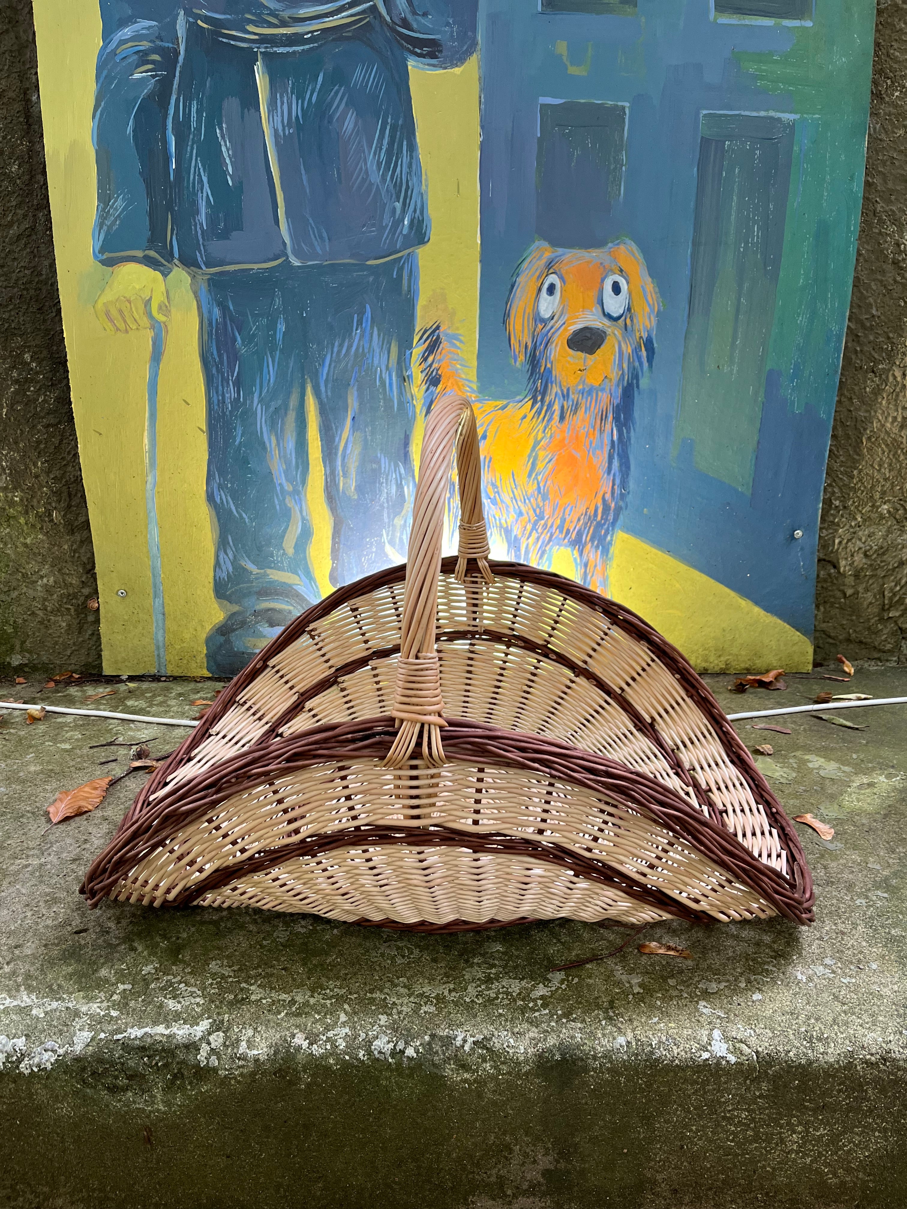 Handwoven Wicker Flower Basket
