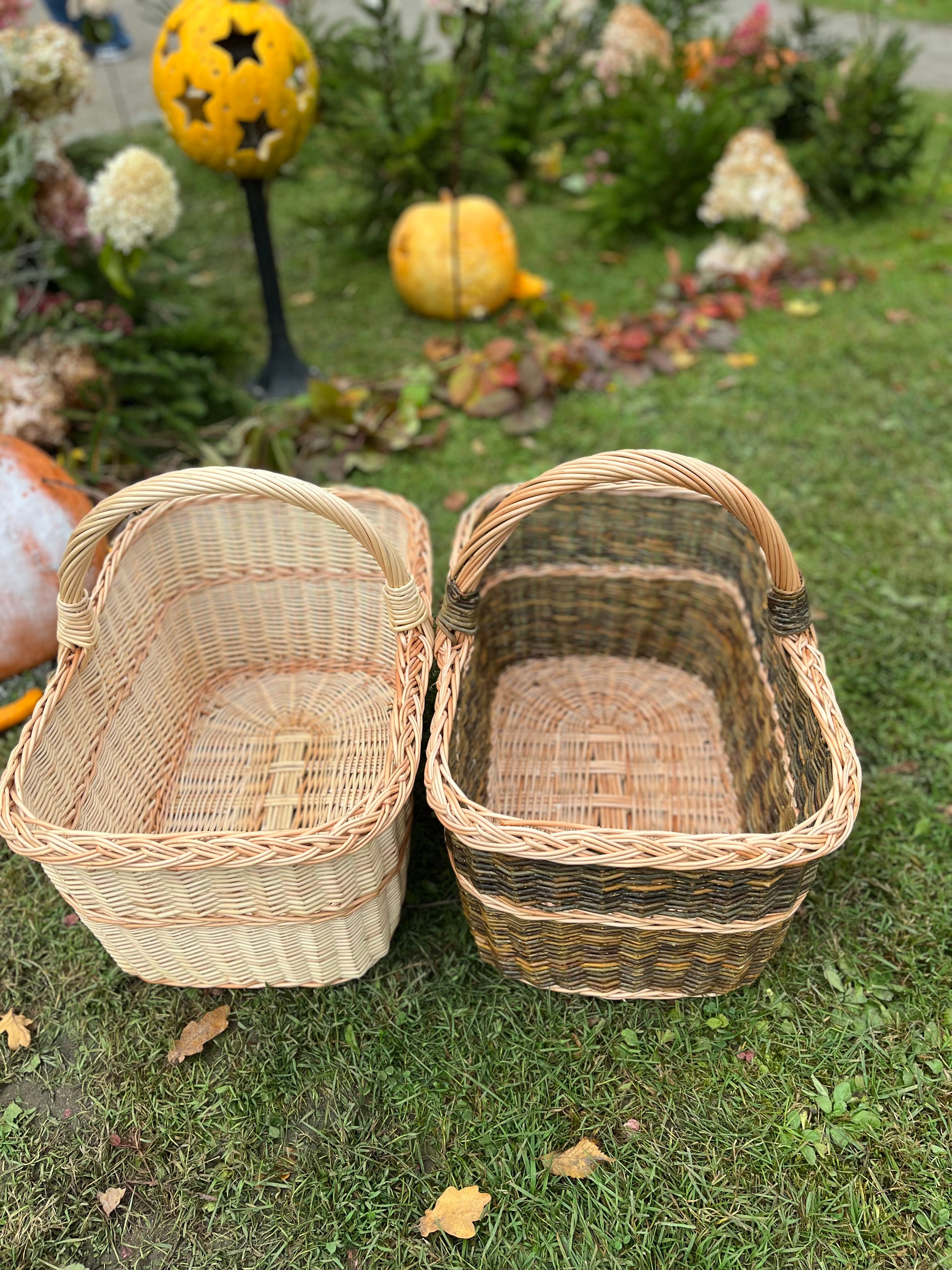 Rectangular Large Wicker Basket