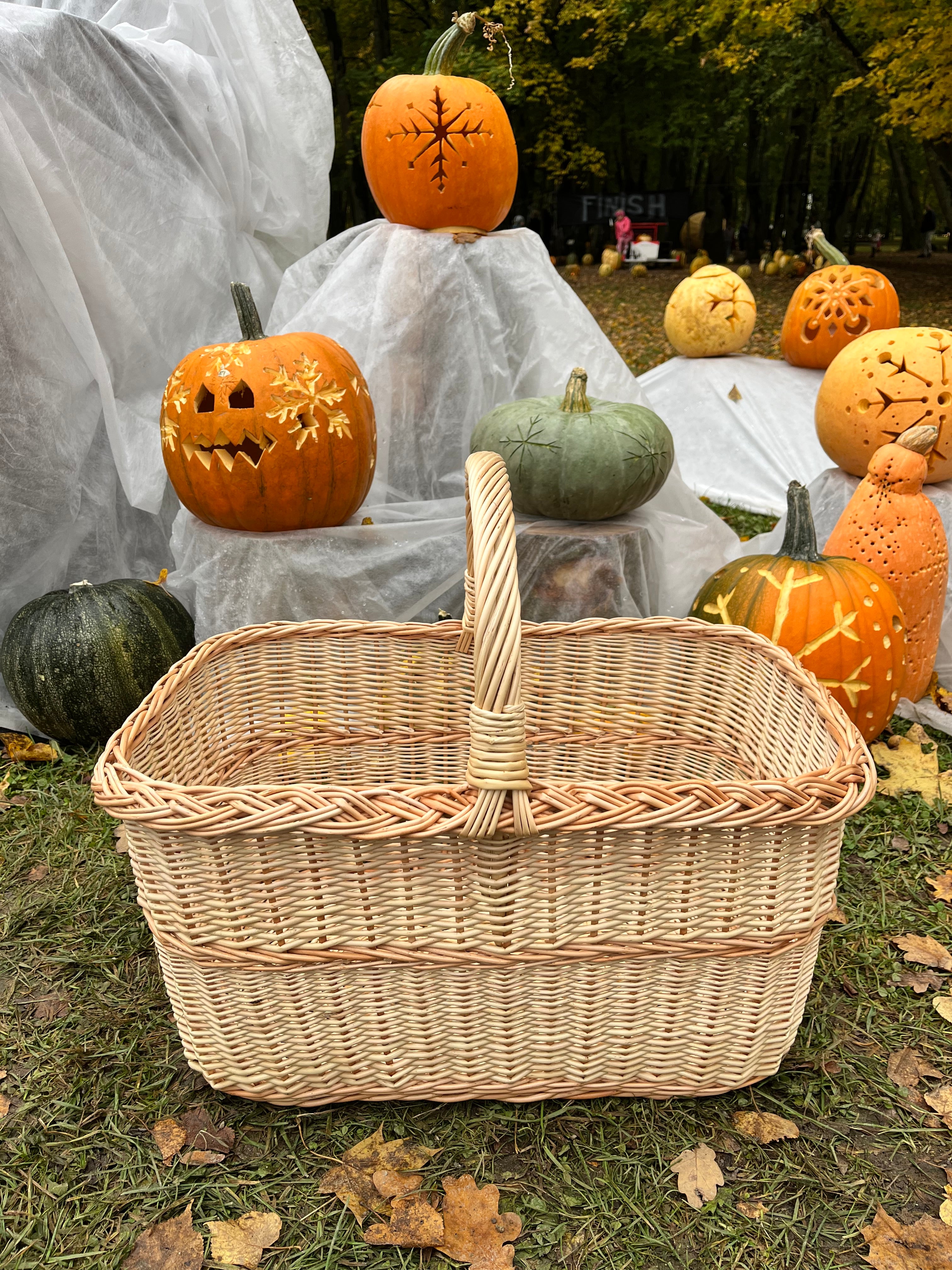 Rectangular Large Wicker Basket