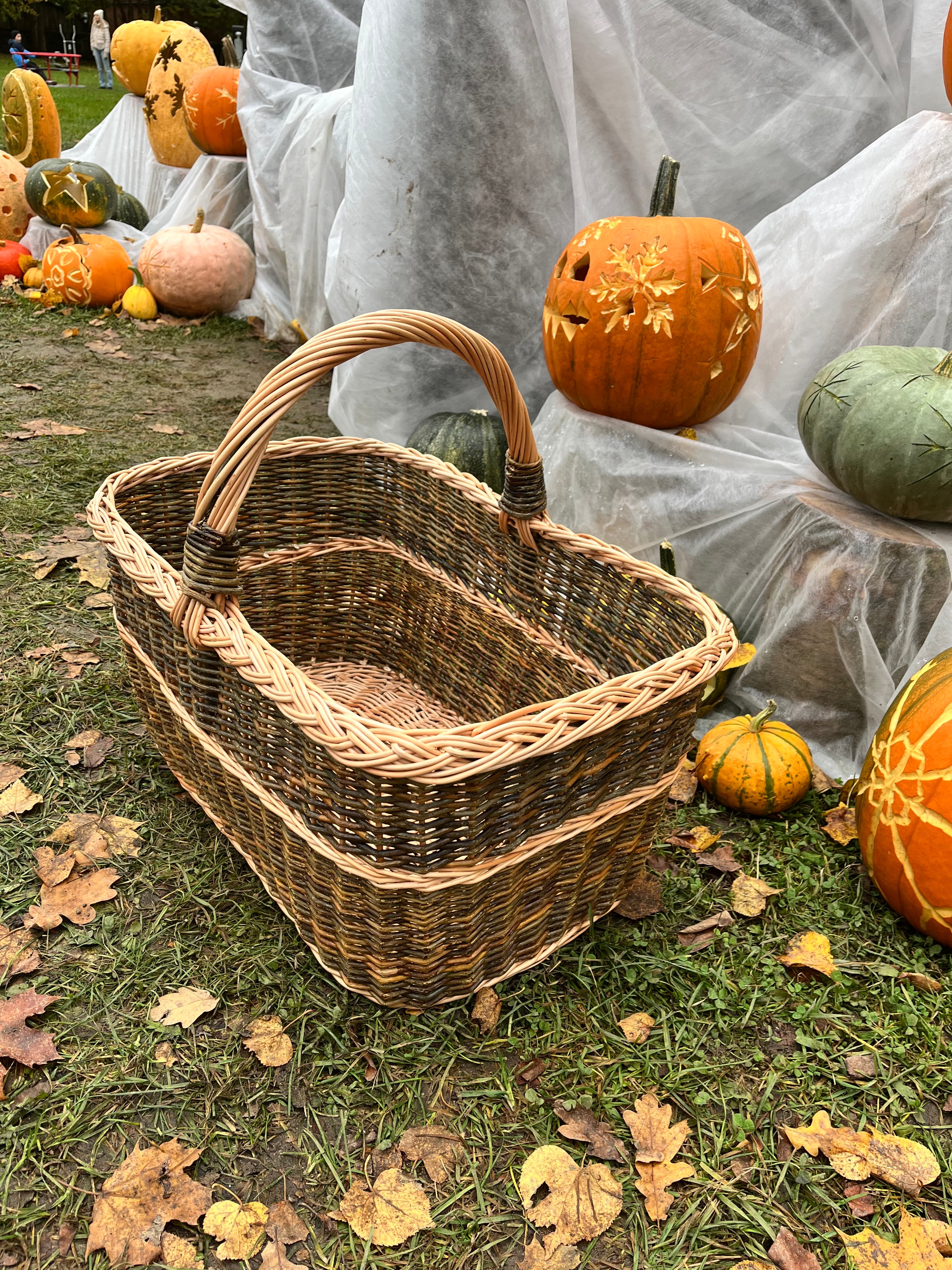 Rectangular Large Wicker Basket