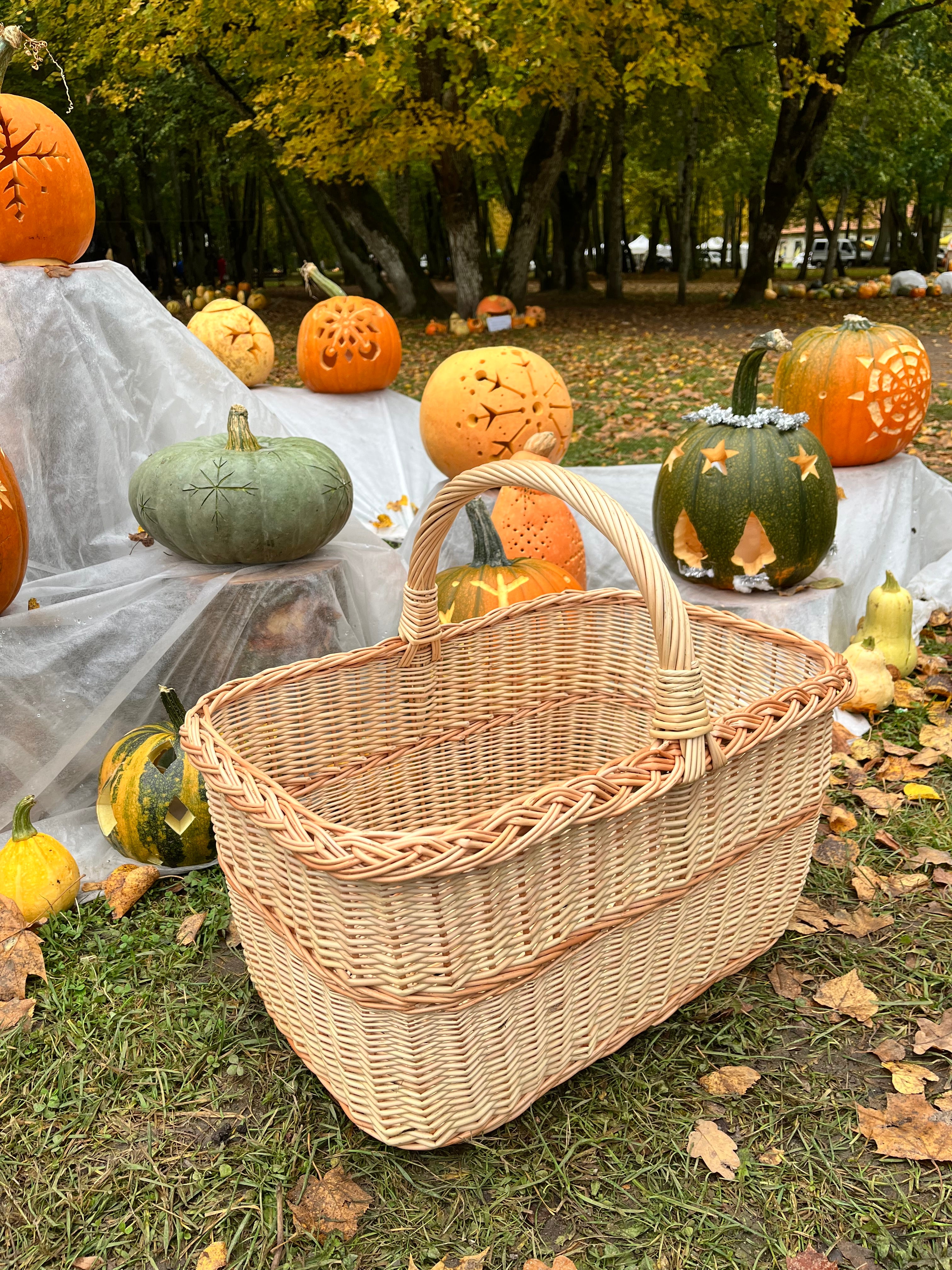 Rectangular Large Wicker Basket