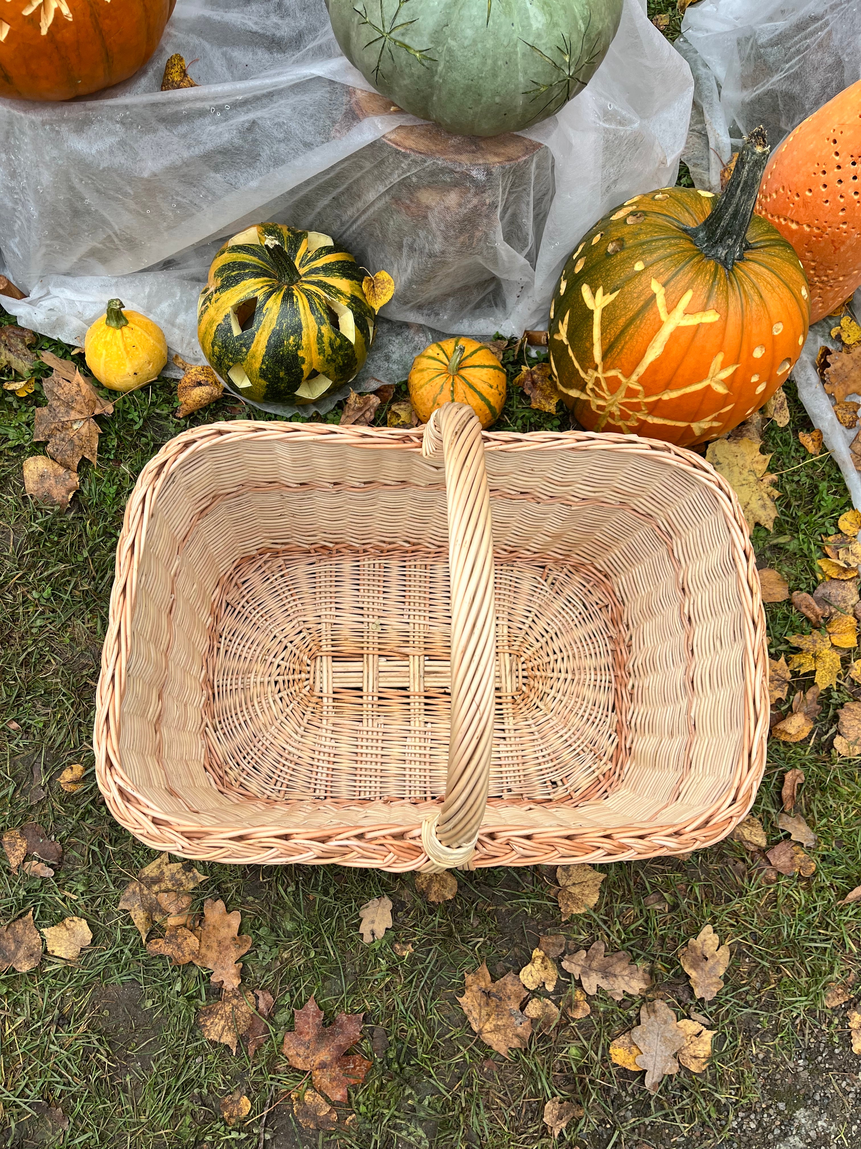 Rectangular Large Wicker Basket